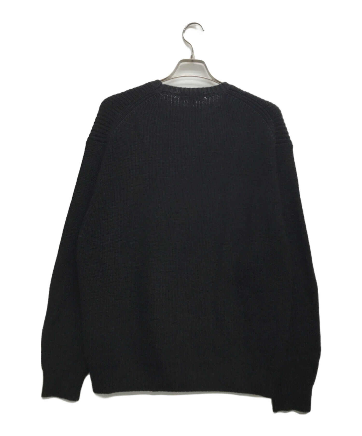 中古・古着通販】SUPREME (シュプリーム) Melange Rib Knit Sweater ブラック サイズ:L｜ブランド・古着通販  トレファク公式【TREFAC FASHION】スマホサイト