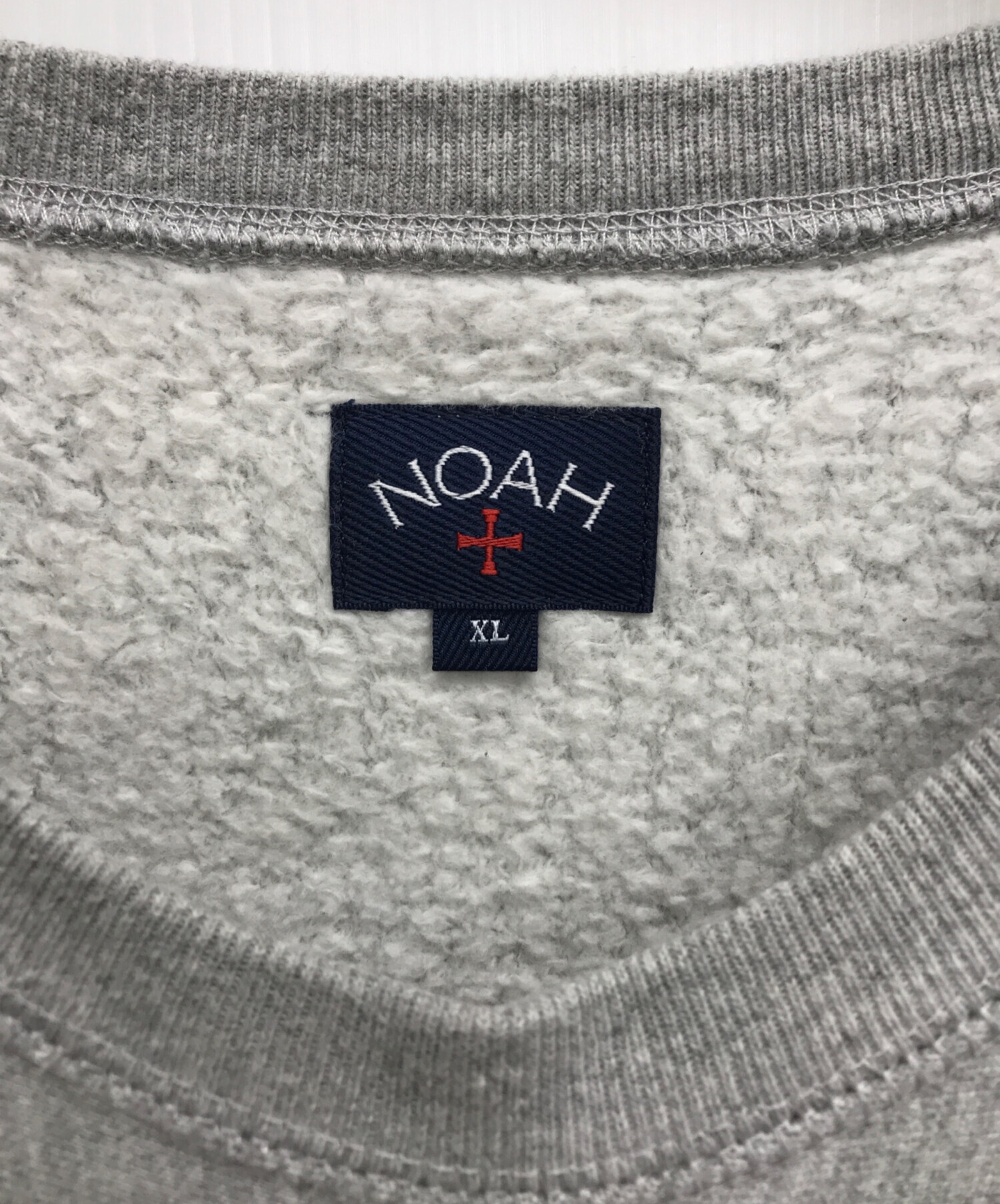 Noah (ノア) ロゴ刺繍スウェット グレー サイズ:XL