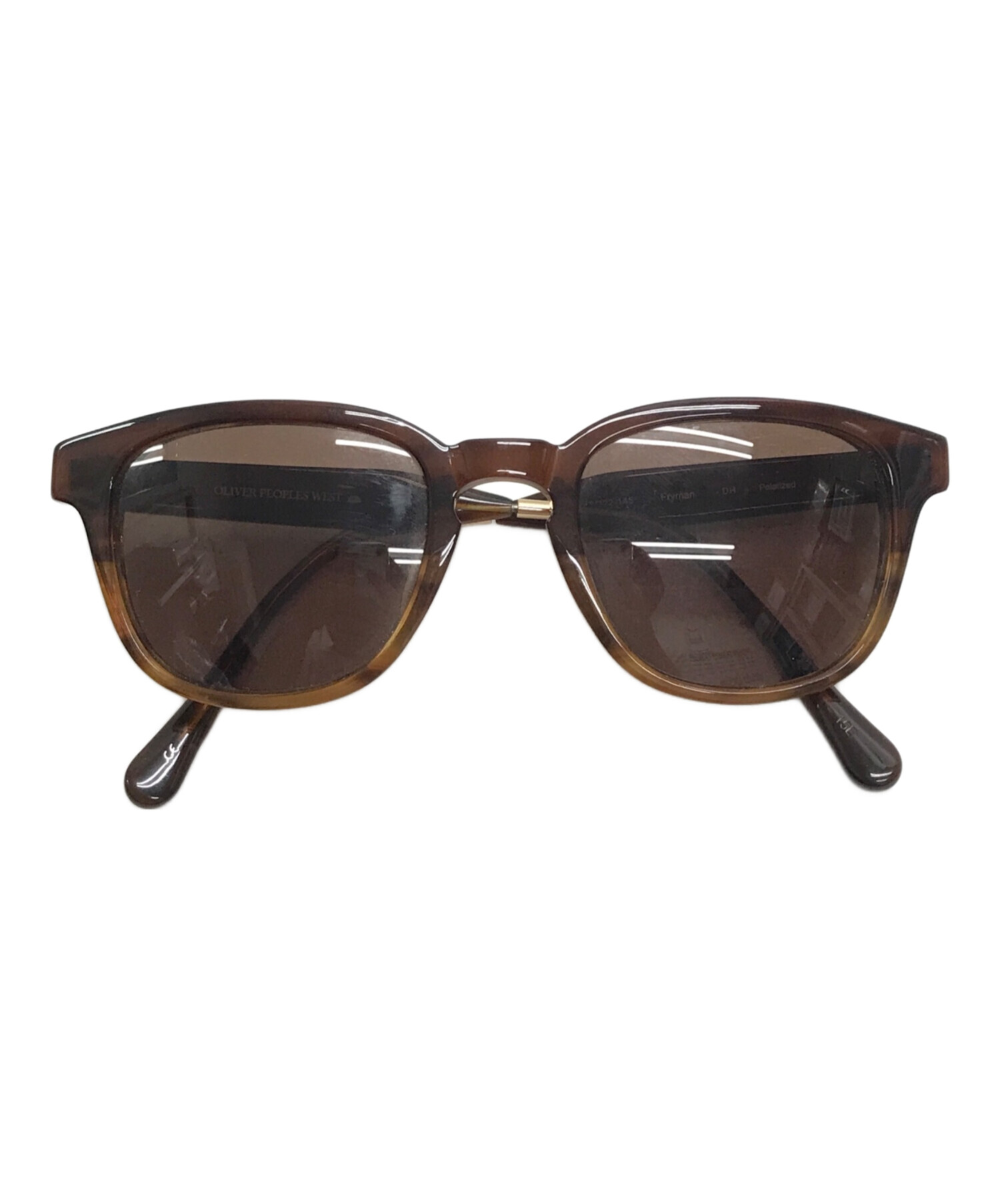 中古・古着通販】OLIVER PEOPLES WEST (オリバーピープルズウエスト) Frymanサングラス ブラウン  サイズ:49□22-145｜ブランド・古着通販 トレファク公式【TREFAC FASHION】スマホサイト