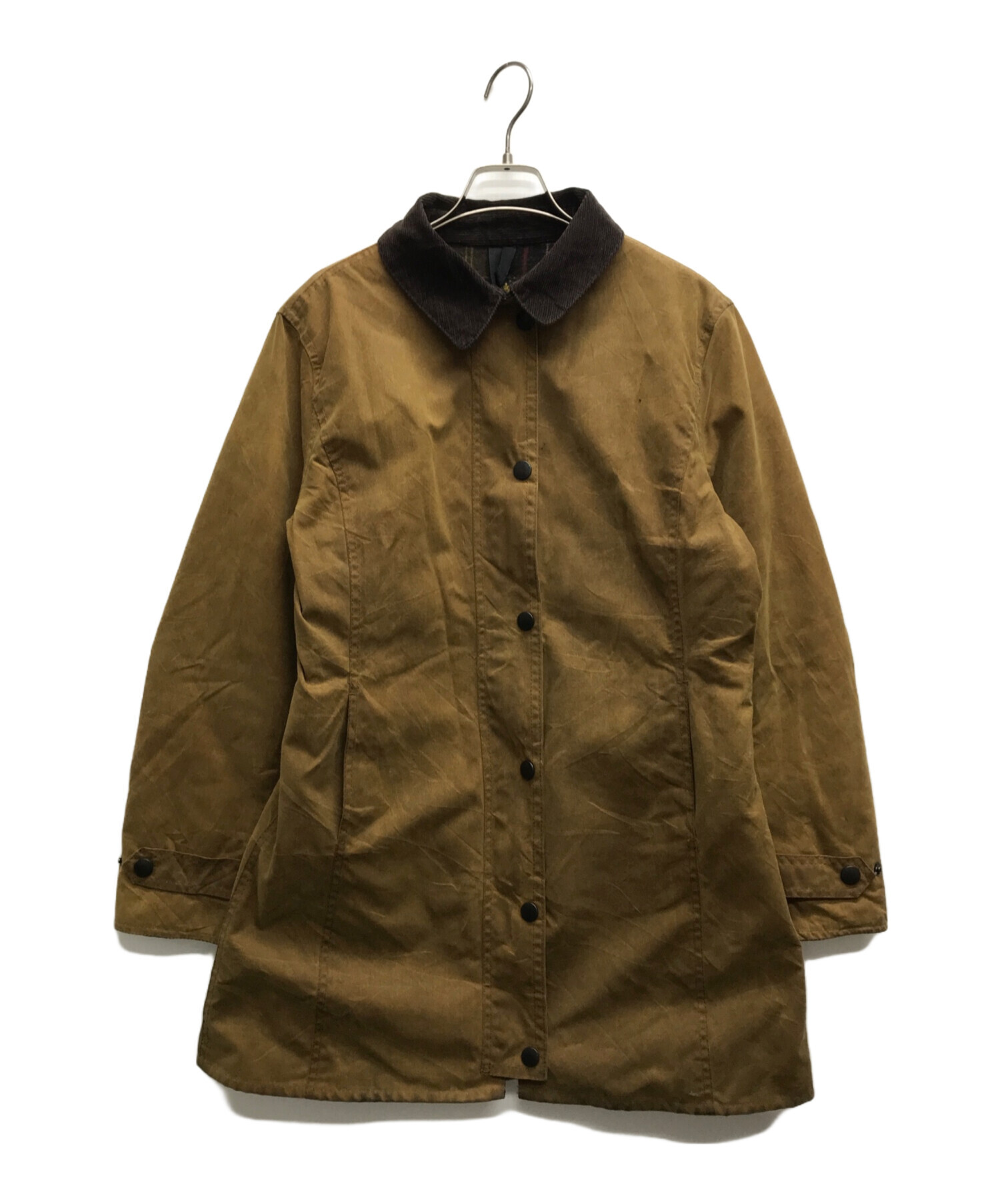 中古・古着通販】Barbour (バブアー) ニューマーケット ワックスコットン オイルドジャケット ブラウン サイズ:UK12｜ブランド・古着通販  トレファク公式【TREFAC FASHION】スマホサイト