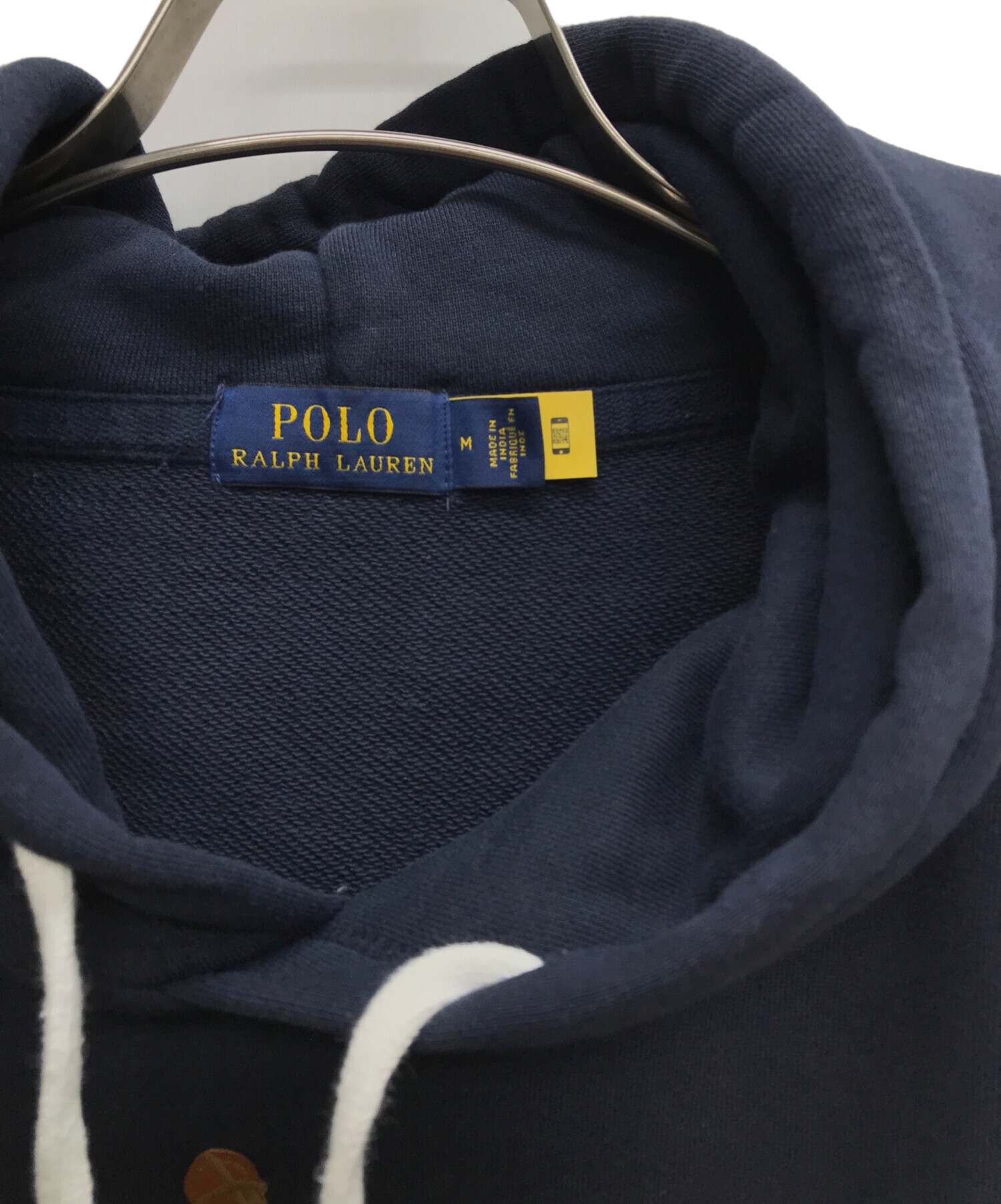 POLO RALPH LAUREN (ポロ・ラルフローレン) ポニーアップリケ フレンチテリー フーディ ネイビー サイズ:M