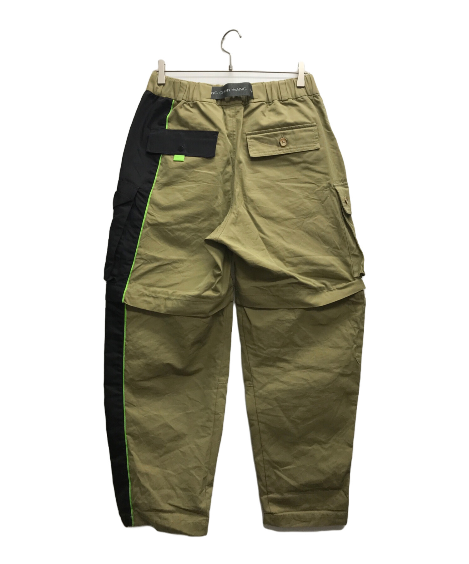 NIKE (ナイキ) FENG CHEN WANG (フェンチェンワン) NRG NP CARGO PANTS カーキ×ブラック サイズ:S