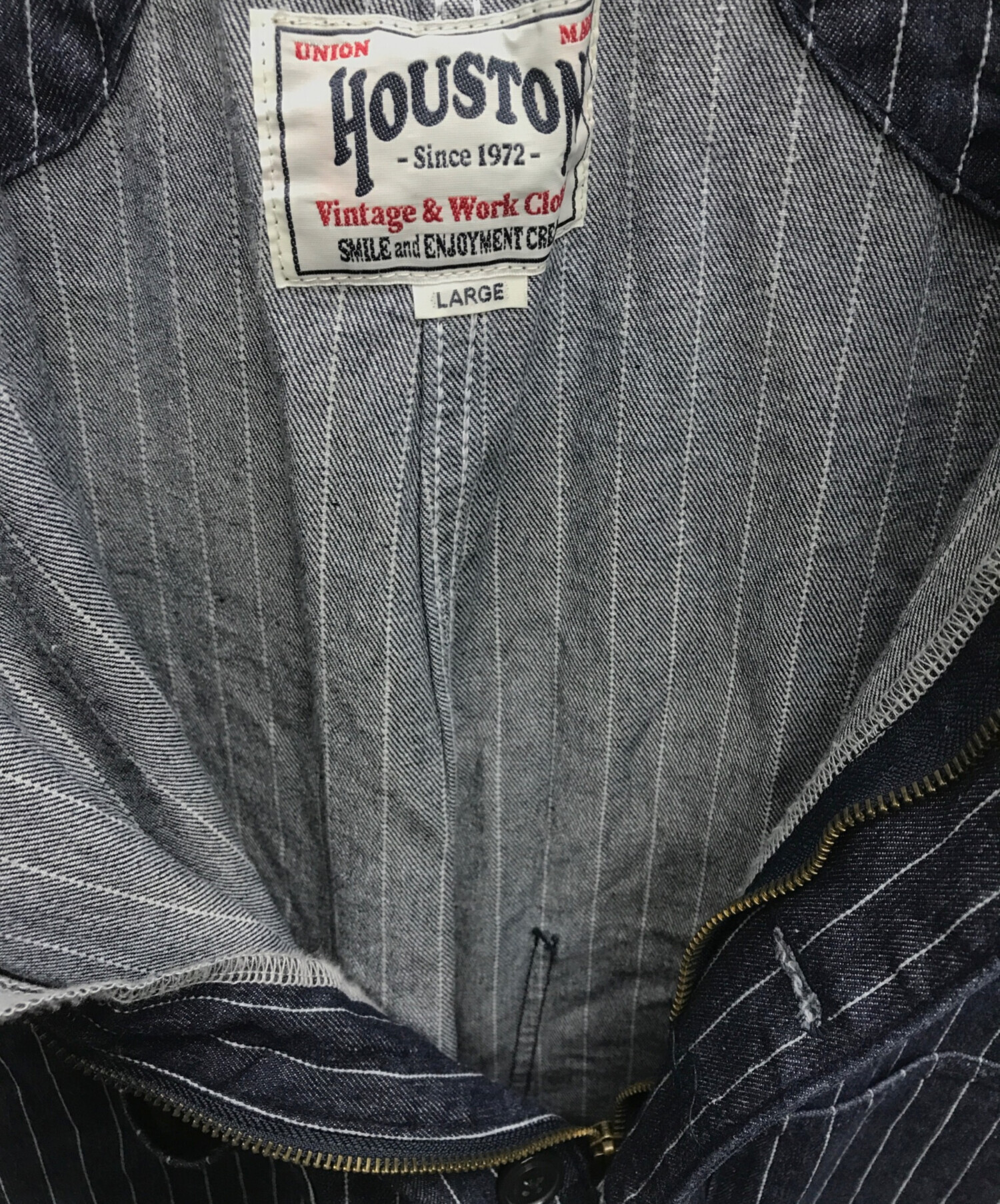 中古・古着通販】HOUSTON (ヒューストン) DENIM DECK PANTS インディゴ サイズ:L｜ブランド・古着通販  トレファク公式【TREFAC FASHION】スマホサイト