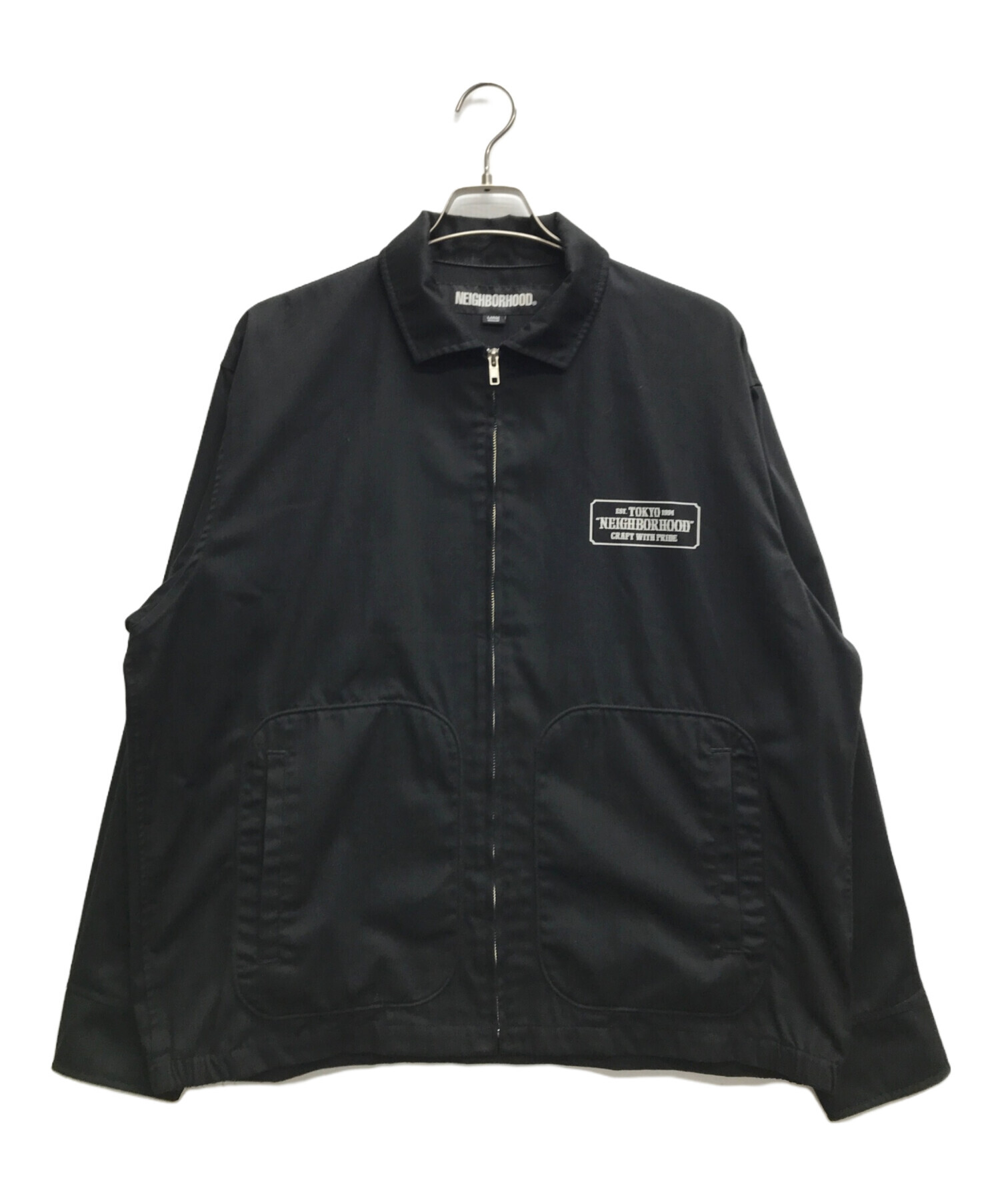 NEIGHBORHOOD (ネイバーフッド) FRONT ZIP JK EC ブラック サイズ:L