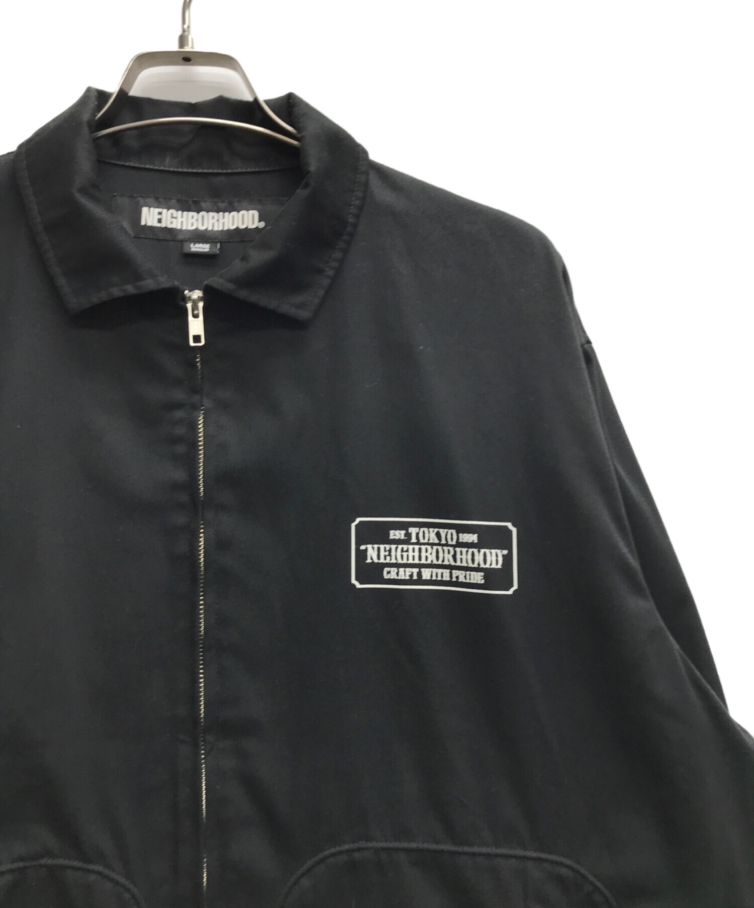 NEIGHBORHOOD (ネイバーフッド) FRONT ZIP JK EC ブラック サイズ:L