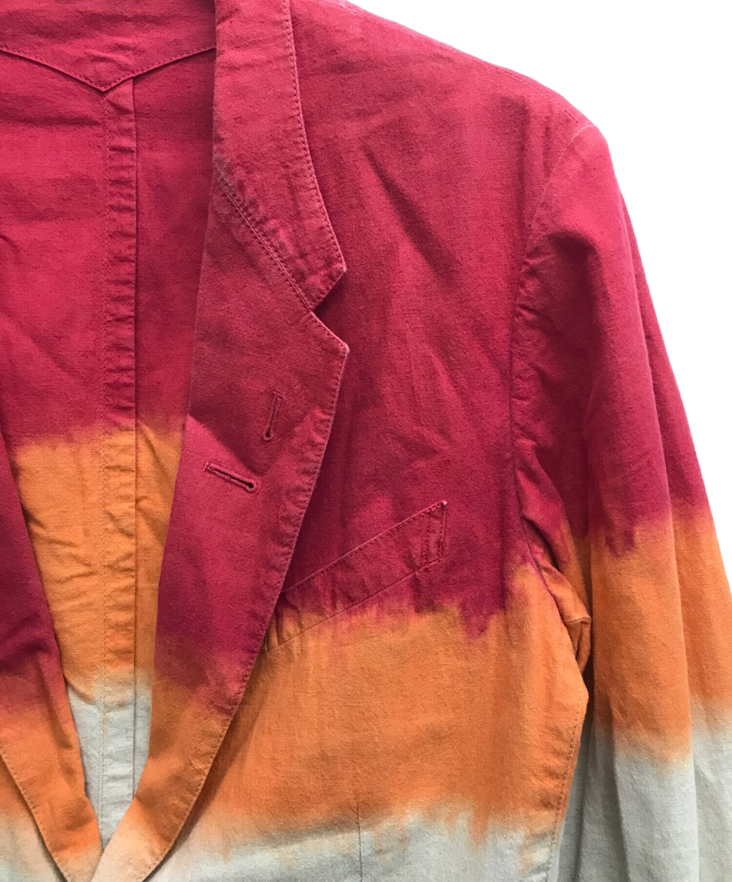 中古・古着通販】PAUL SMITH (ポールスミス) タイダイ2Bジャケット レッド×アイボリー サイズ:L｜ブランド・古着通販  トレファク公式【TREFAC FASHION】スマホサイト