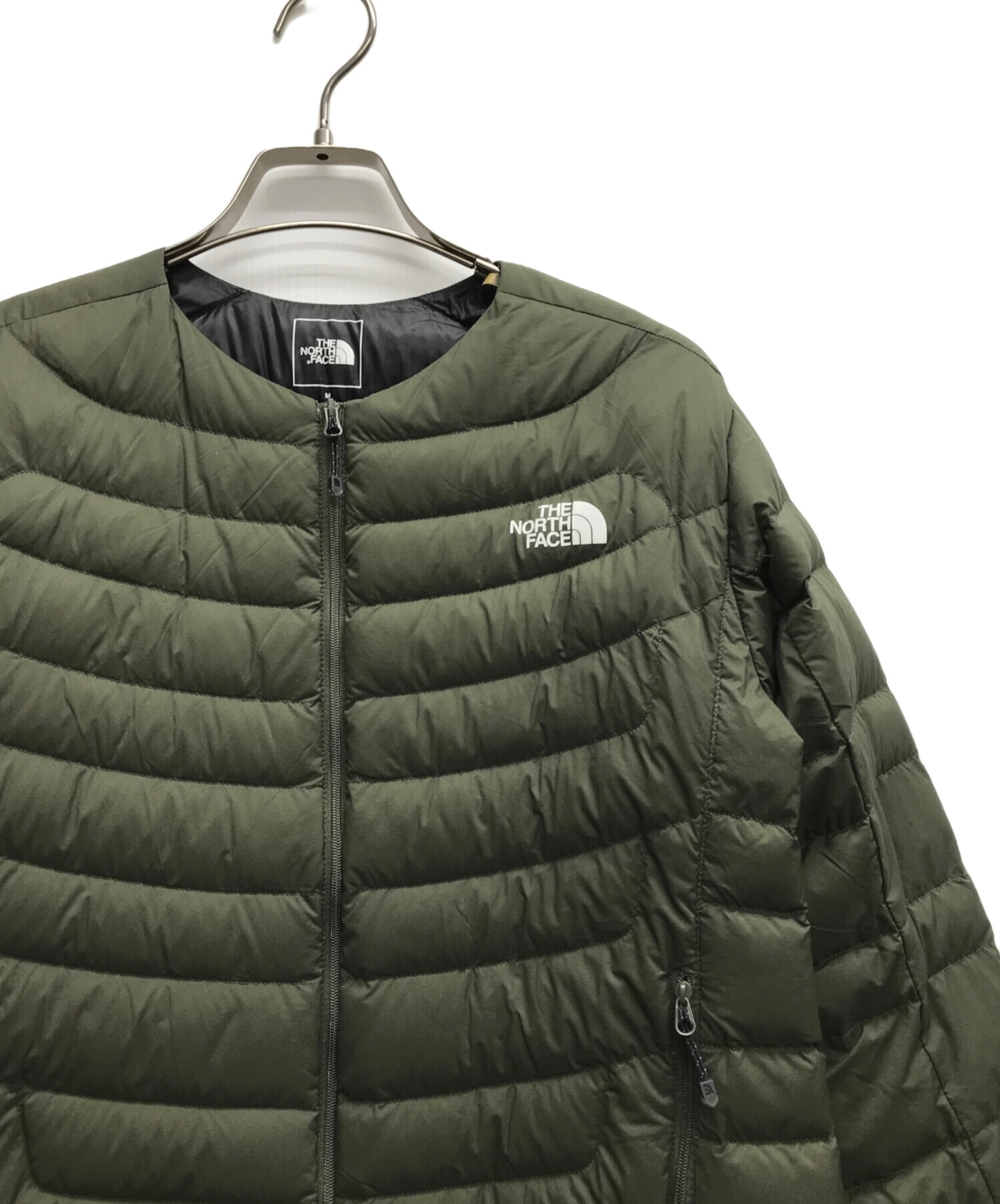 THE NORTH FACE (ザ ノース フェイス) サンダーラウンドネックジャケット オリーブ サイズ:M