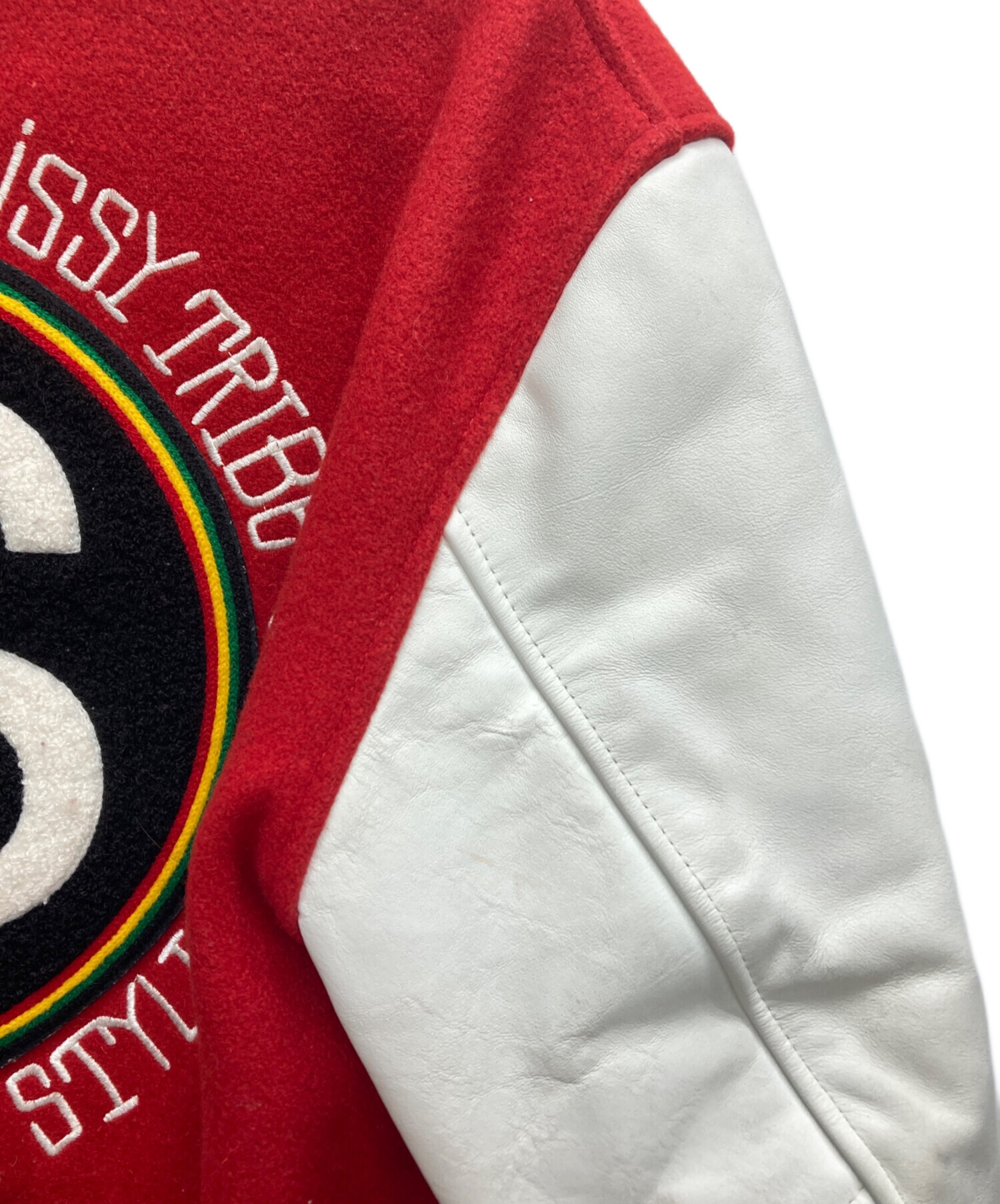 stussy (ステューシー) IST Varsityスタジャン レッド サイズ:L