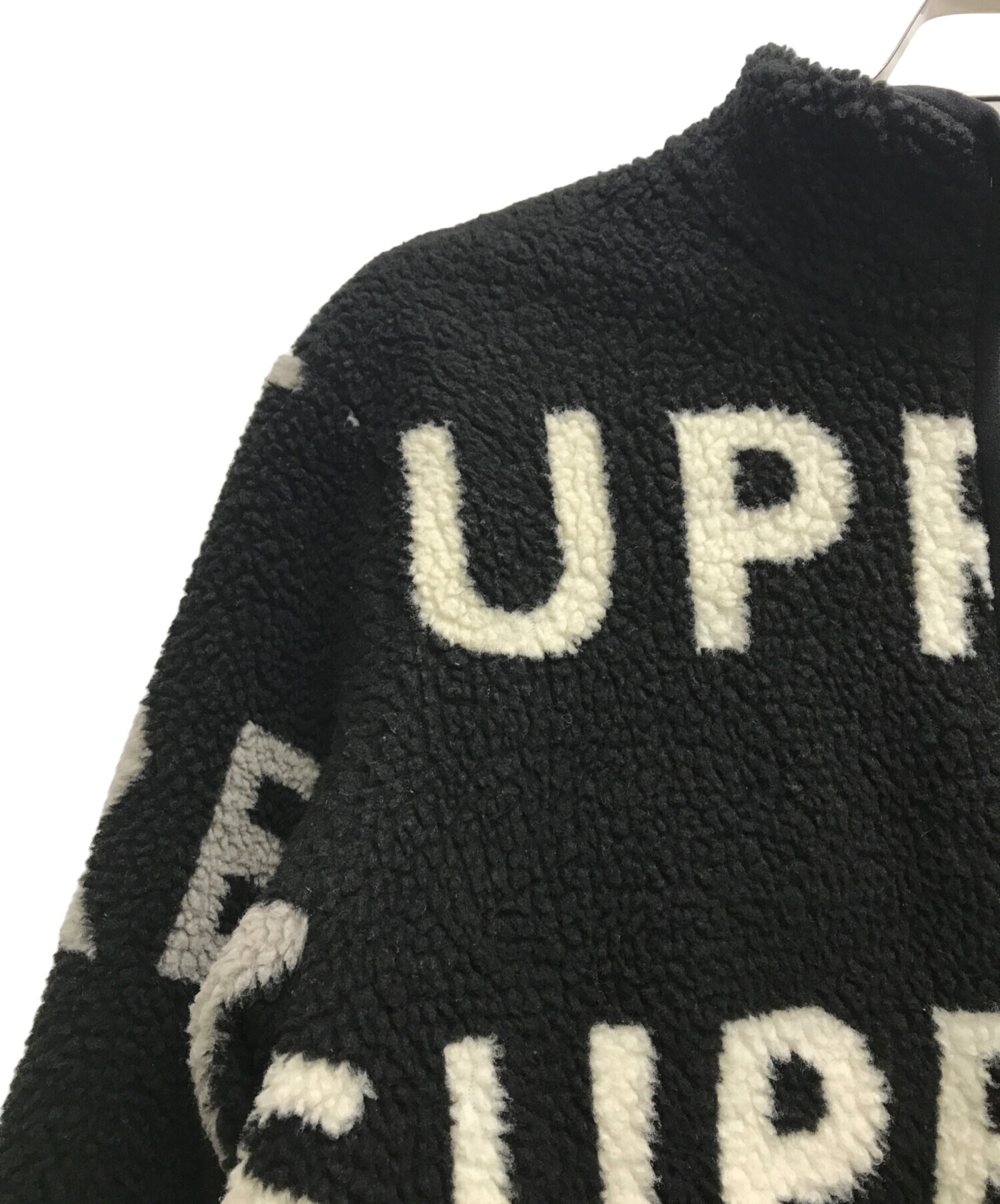 SUPREME (シュプリーム) REVERSIBLE LOGO FLEECE JACKET/リバーシブル ロゴ フリース ジャケット ブラック  サイズ:S