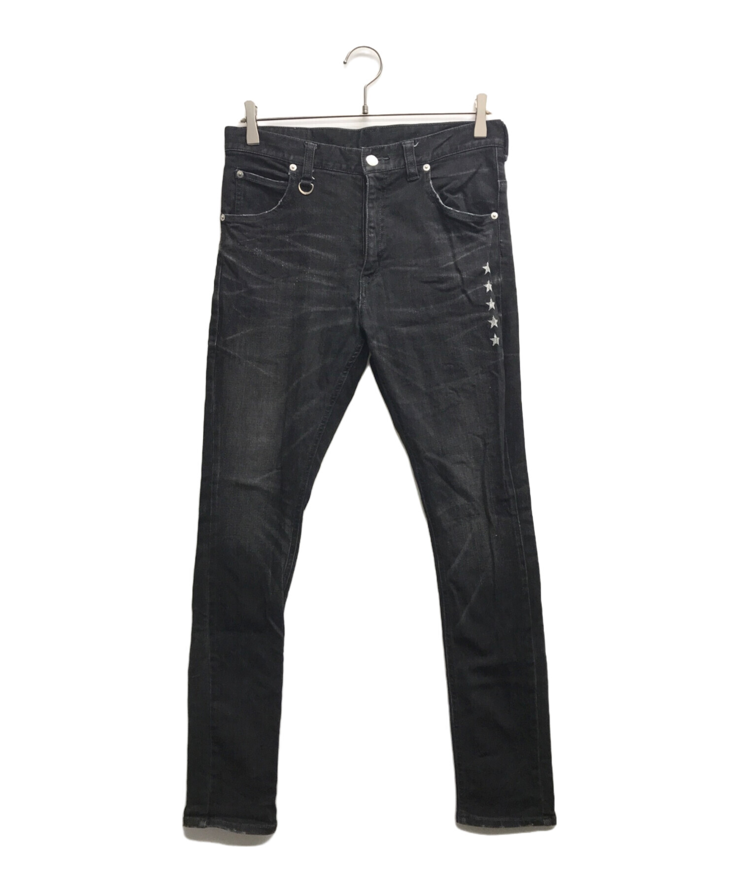 中古・古着通販】uniform experiment (ユニフォームエクスペリメント) DAMAGED STRETCH SKINNY  JEANS/ダメージド ストレッチ スキニー ジーンズ ブラック サイズ:記載無し｜ブランド・古着通販 トレファク公式【TREFAC  FASHION】スマホサイト