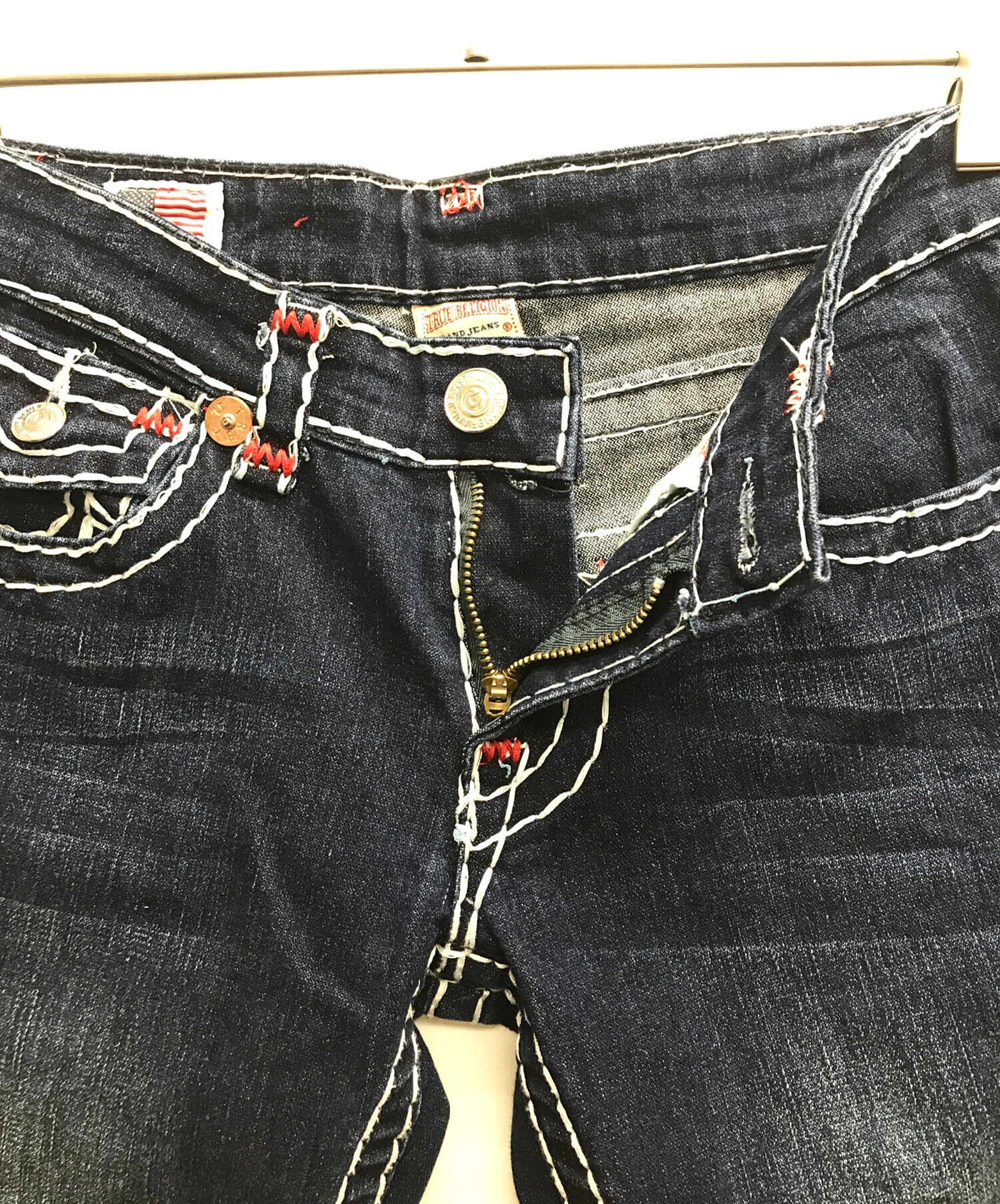 中古・古着通販】TRUE RELIGION (トゥルー レリジョン) ステッチデニムパンツ インディゴ サイズ:38｜ブランド・古着通販  トレファク公式【TREFAC FASHION】スマホサイト