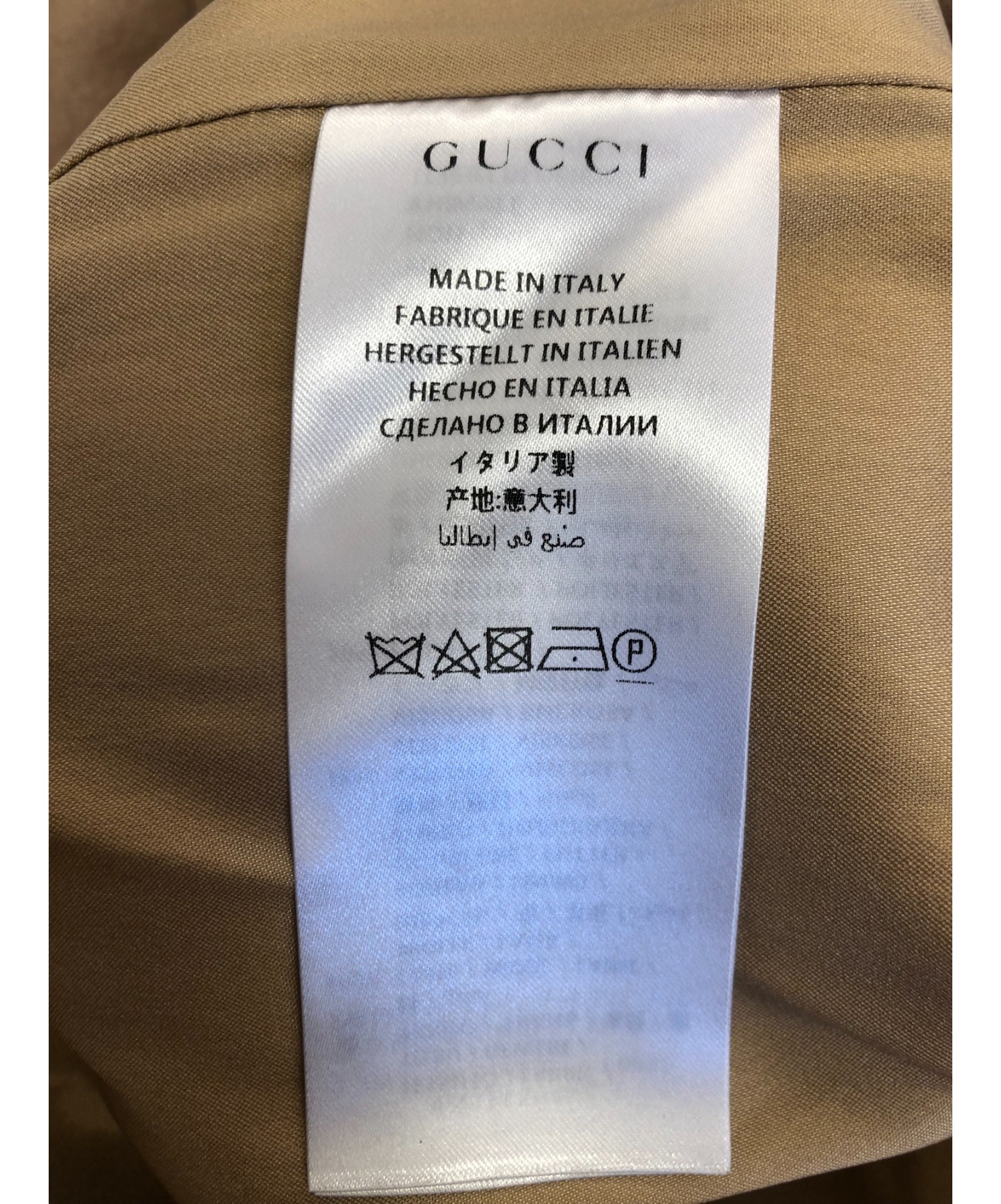 GUCCI (グッチ) チェスターコート ベージュ サイズ:38 455739