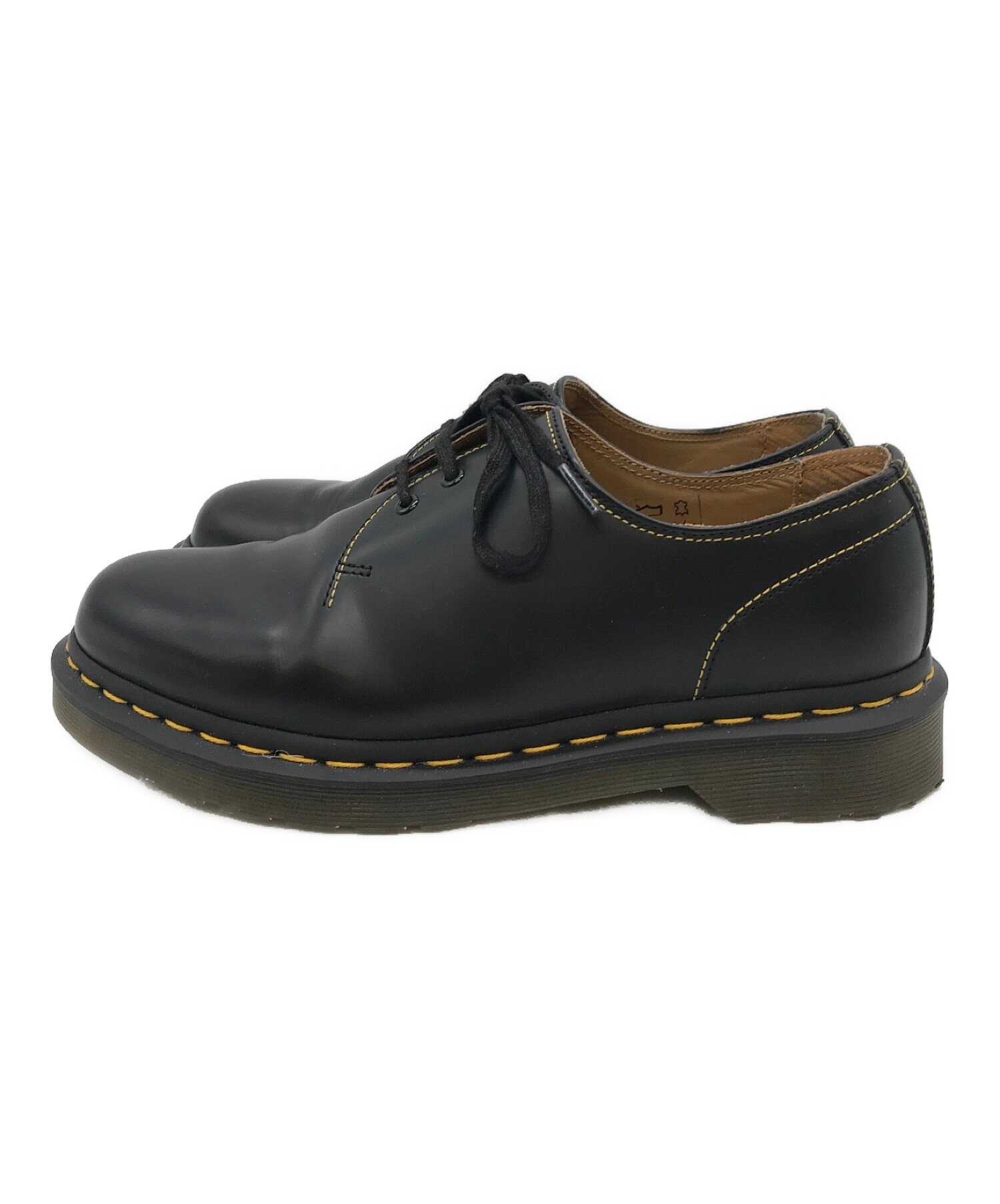 Dr.Martens×Yohji Yamamoto (ドクターマーチン×ヨウジ ヤマモト) コラボ3ホールシューズ ブラック  サイズ:UK7/EU41/USM8