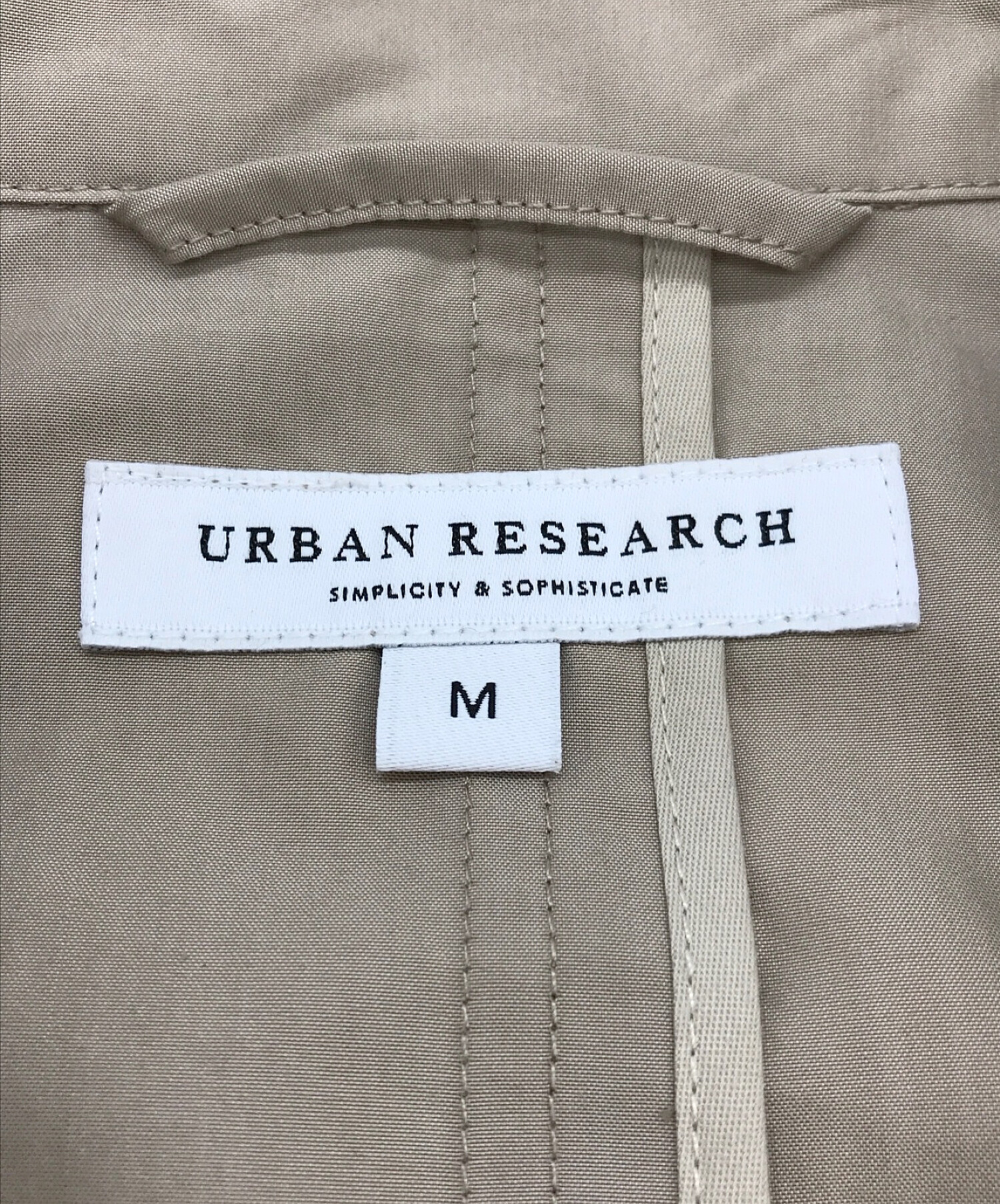 URBAN RESEARCH (アーバンリサーチ) SIROシャンブレーWコート ベージュ サイズ:M