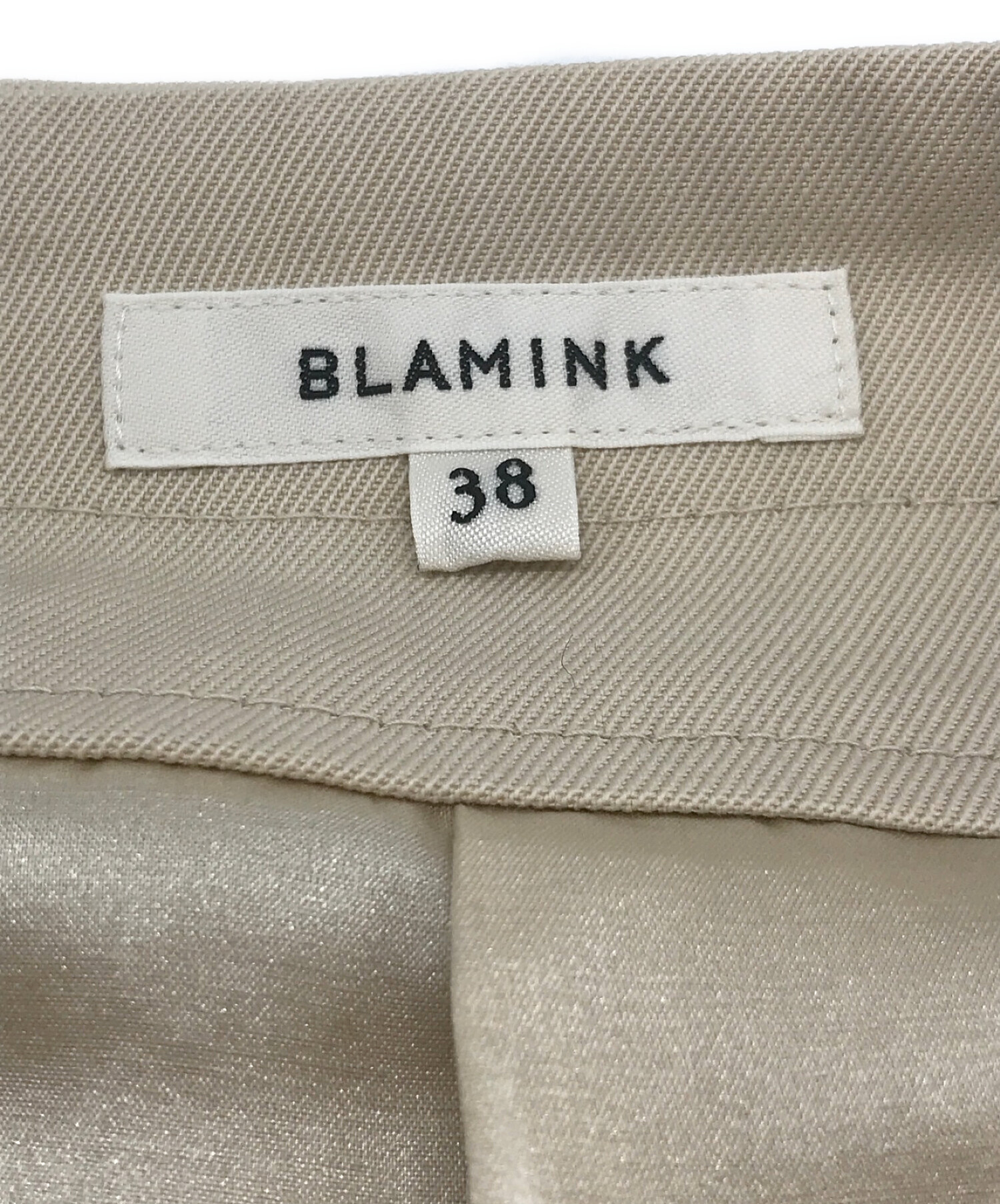 中古・古着通販】BLAMINK (ブラミンク) シルク混ベルテッドラップ