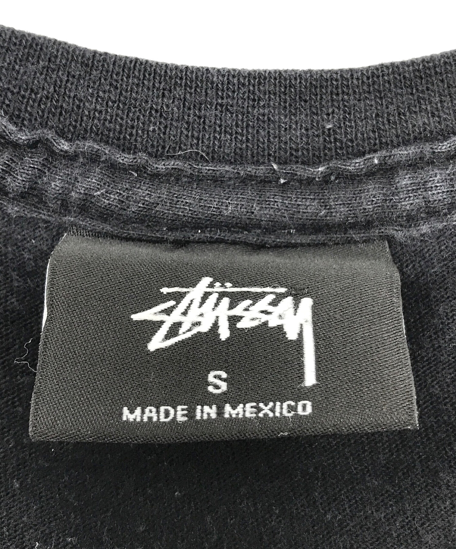 stussy (ステューシー) ラスタカラーロゴプリントTシャツ ブラック サイズ:S