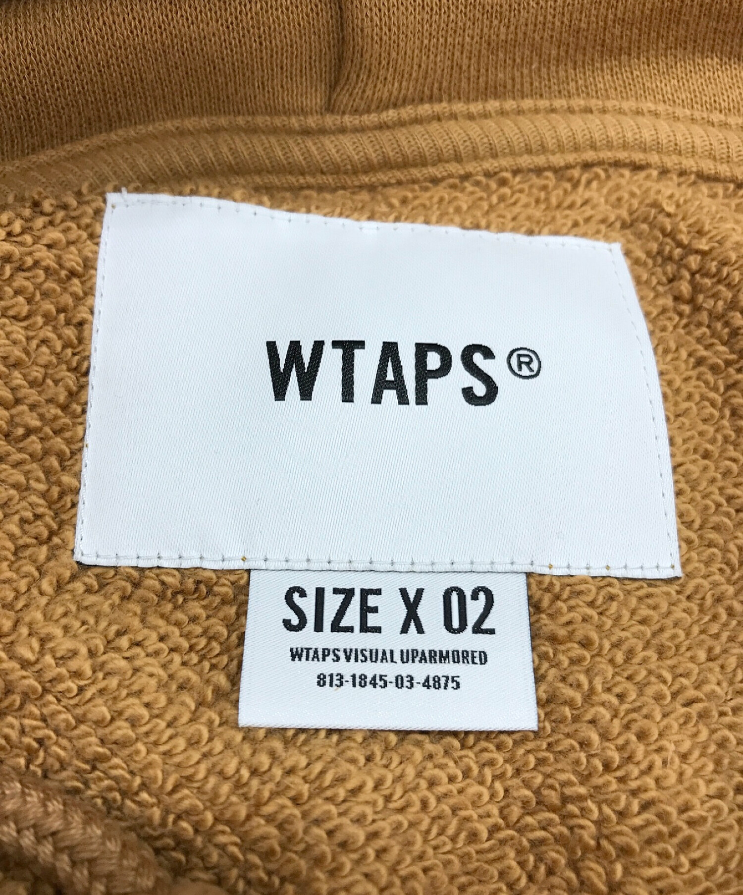 WTAPS (ダブルタップス) プルオーバーパーカー ブラウン サイズ:2