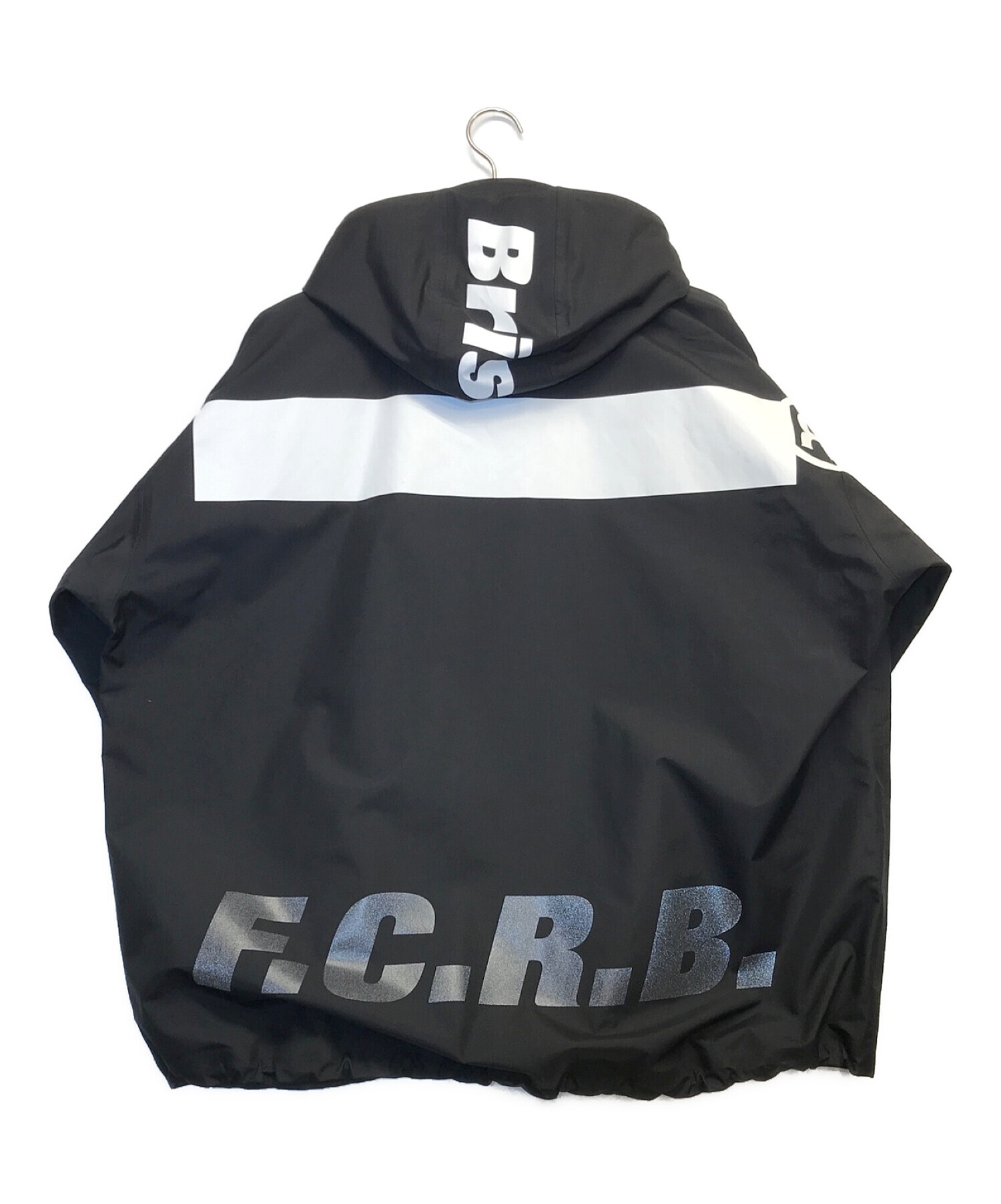 F.C.R.B.×READYMADE (エフシーレアルブリストル×レディメイド) ハーフジップアノラック ブラック サイズ:M