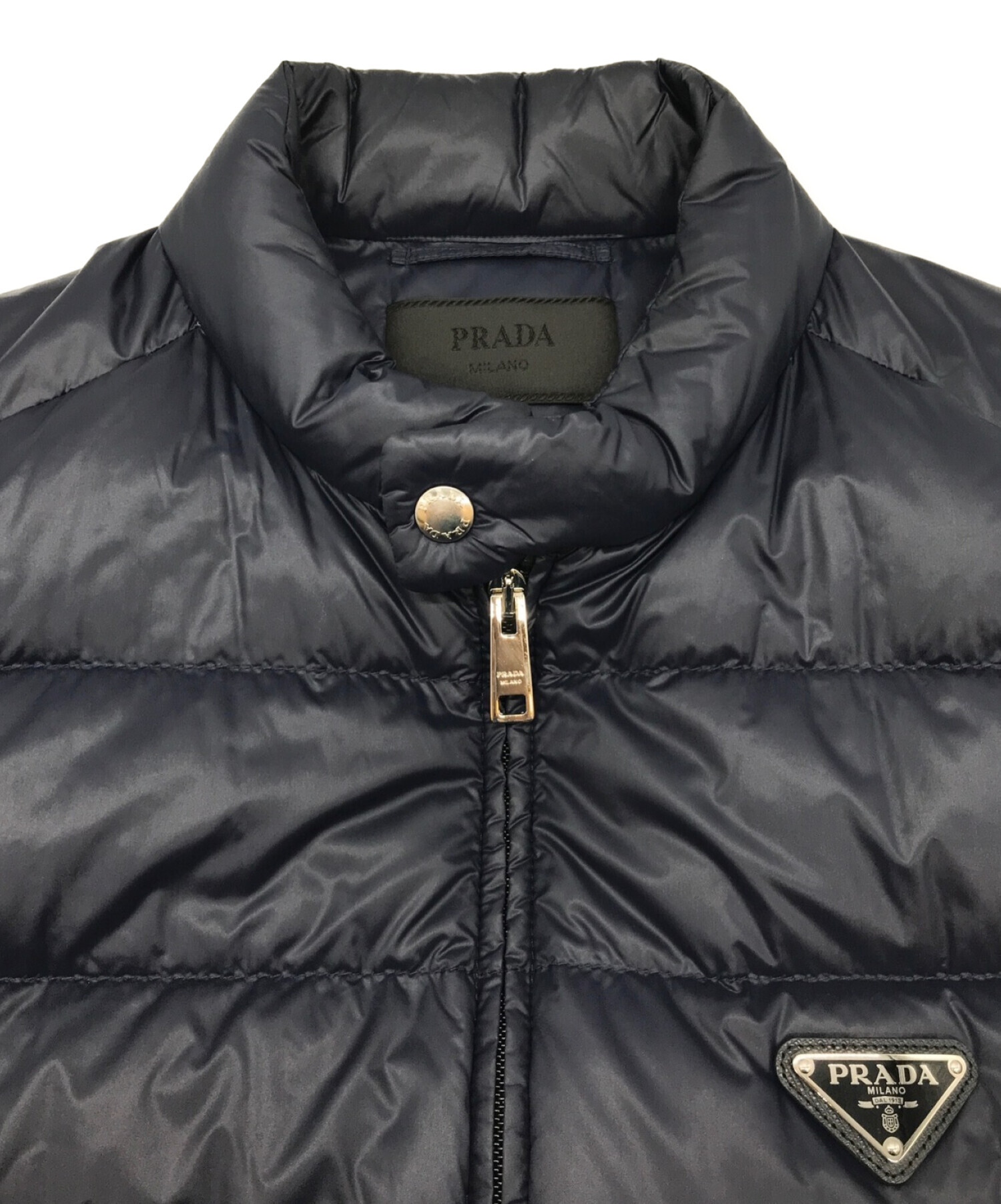 中古・古着通販】PRADA (プラダ) 三角ロゴプレートダウンベスト