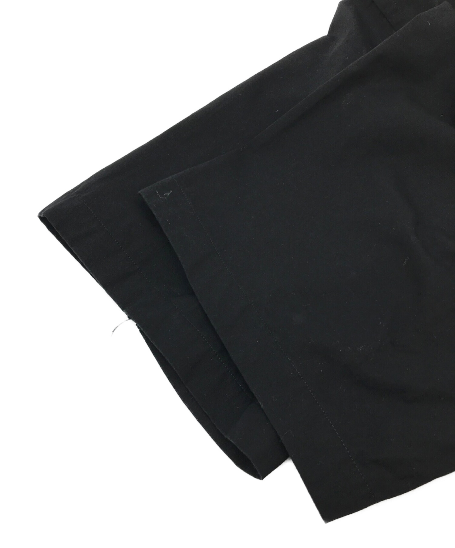 GROUND Y (グラウンドワイ) コットンブロード半袖オープンカラーシャツ ブラック サイズ:3