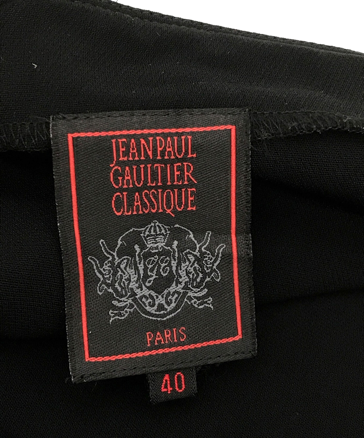 Jean Paul GAULTIER CLASSIQUE (ジャンポールゴルチエクラシック) ヴィンテージプリーツロングスカート ブラック サイズ:40