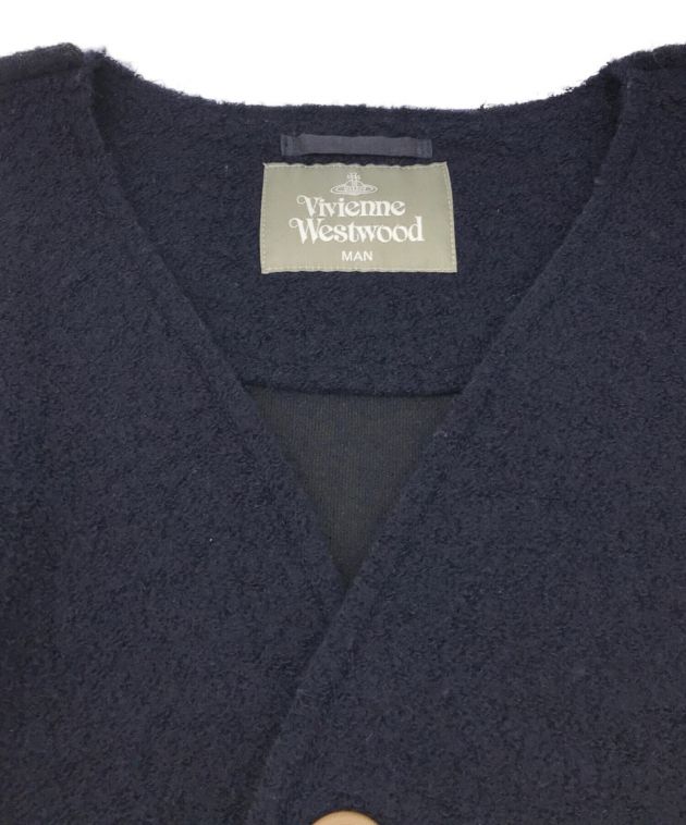 中古・古着通販】Vivienne Westwood man (ヴィヴィアン ウェストウッド マン) Vネック シェルカーディガン ネイビー サイズ:F｜ブランド・古着通販  トレファク公式【TREFAC FASHION】スマホサイト