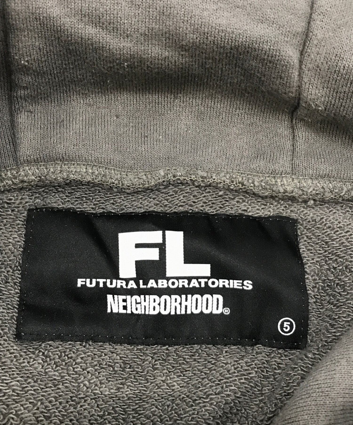 NEIGHBORHOOD×Futura Laboratories (ネイバーフッド×フューチュラ ラボラトリーズ) コラボグラフィック プルオーバー  パーカー グレー サイズ:XL