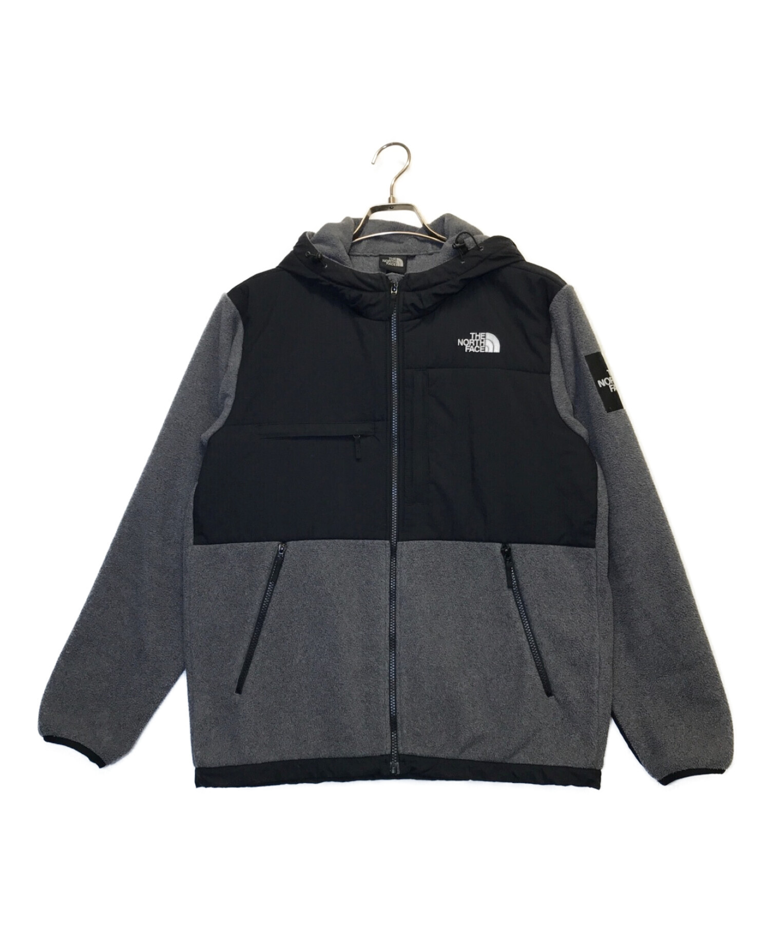 THE NORTH FACE (ザ ノース フェイス) デナリフーディー グレー×ブラック サイズ:M