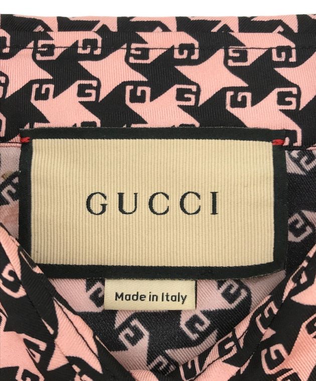 中古・古着通販】GUCCI (グッチ) スクエアGハウンドトゥースシルク