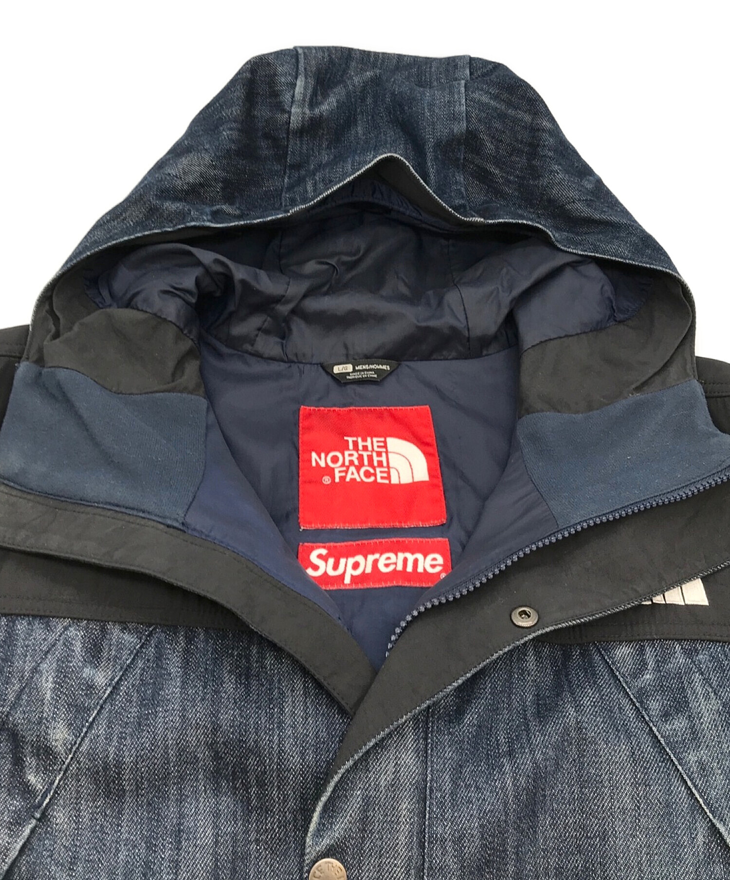 THE NORTH FACE×Supreme (ザノースフェイス×シュプリーム) デニムドットショットジャケット インディゴ サイズ:L