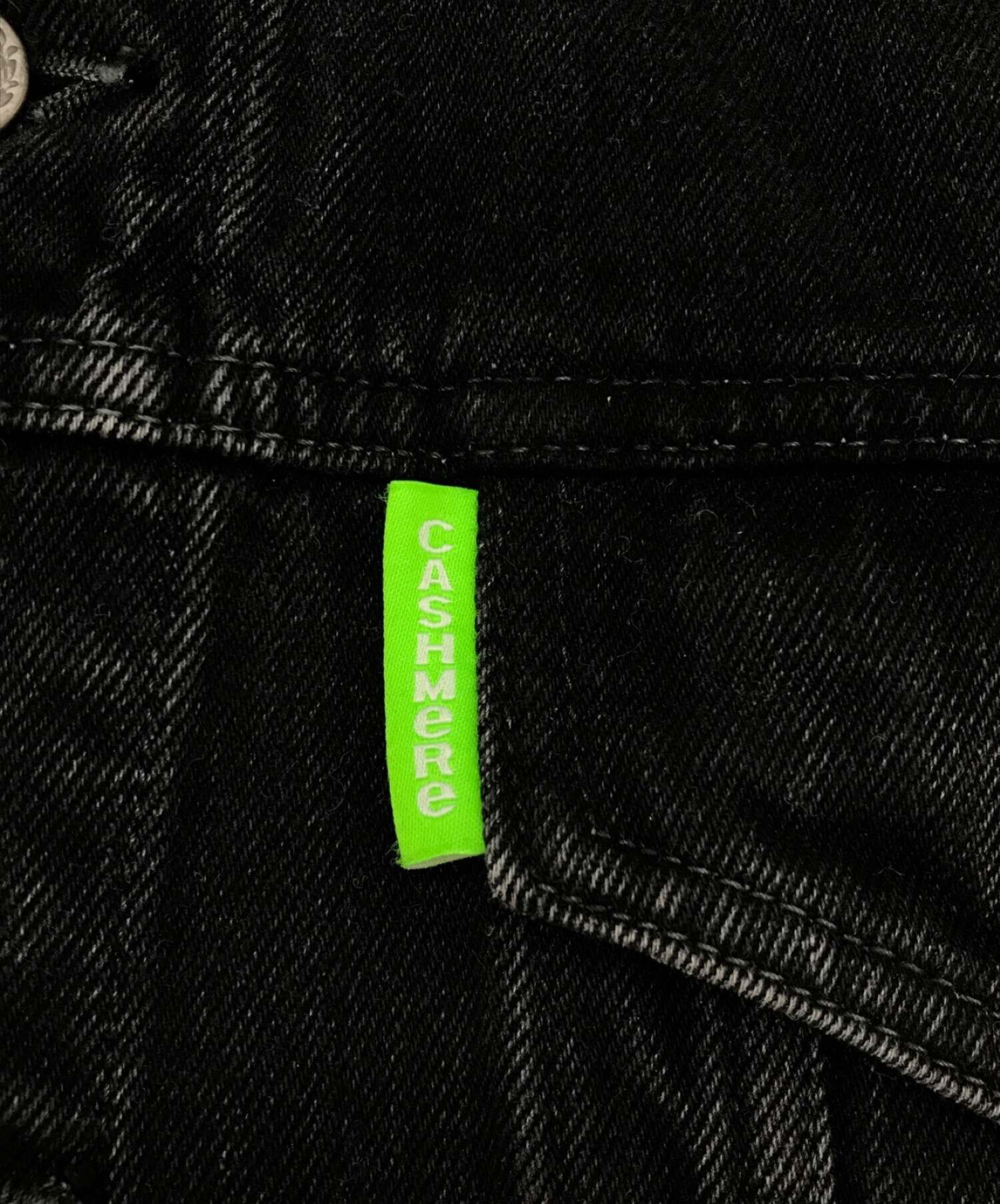 doublet (ダブレット) カットオフデニムジャケット ブラック サイズ:M