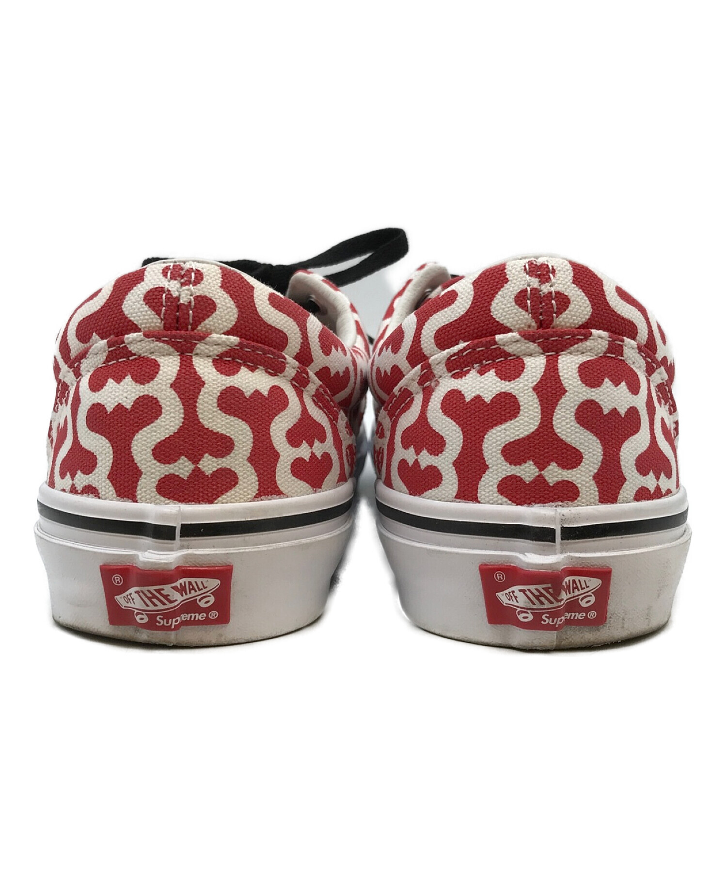 VANS×Supreme (ヴァンズ×シュプリーム) モノグラムSロゴスケートエラ レッド サイズ:27.5CM