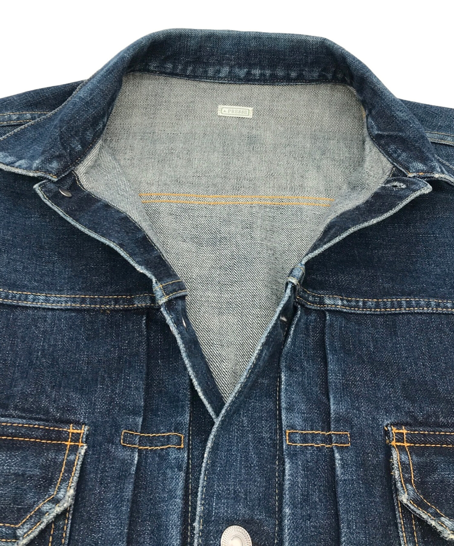 A PRESSE (ア プレッセ) 2nd Type Denim Jacket ブルー サイズ:48