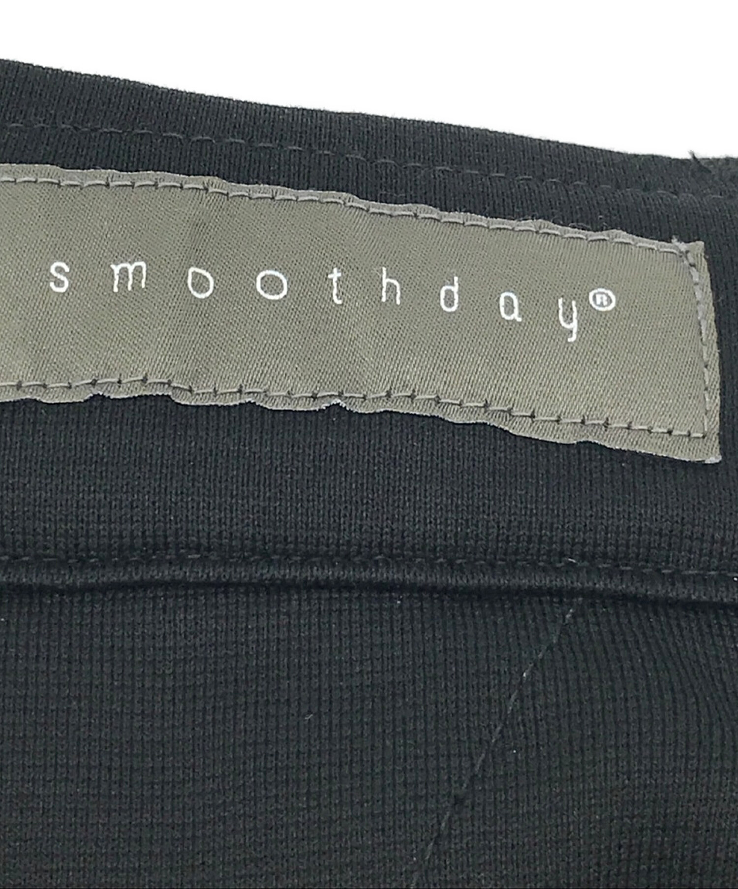 SMOOTHDAY (スムースデイ) シルキーミラノリブタックパンツ ブラック サイズ:4