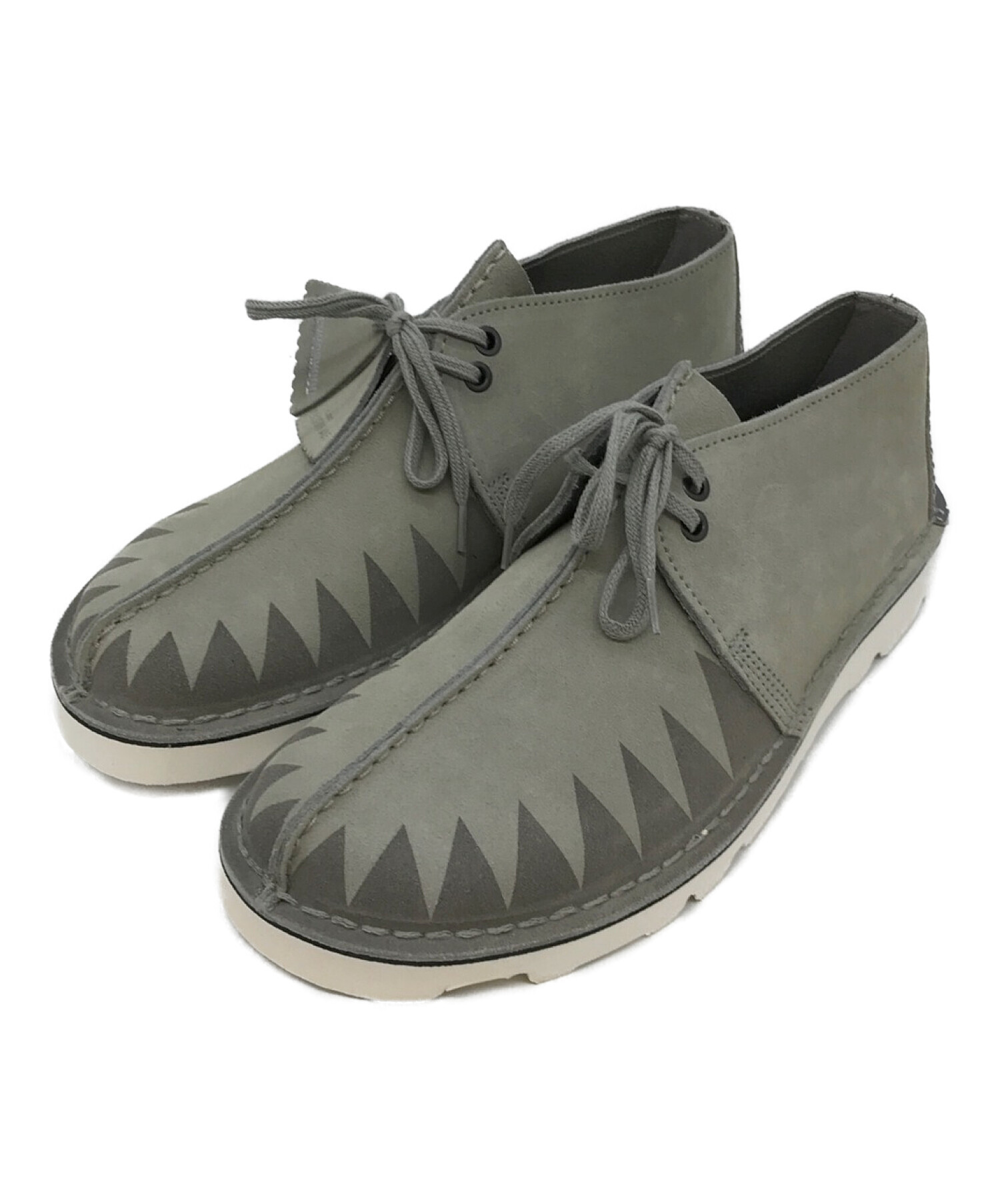 NEIGHBORHOOD×Clarks Originals (ネイバーフッド×クラークスオリジナル) DESERT TREKNBD グレー  サイズ:UK9/EUR43/US10