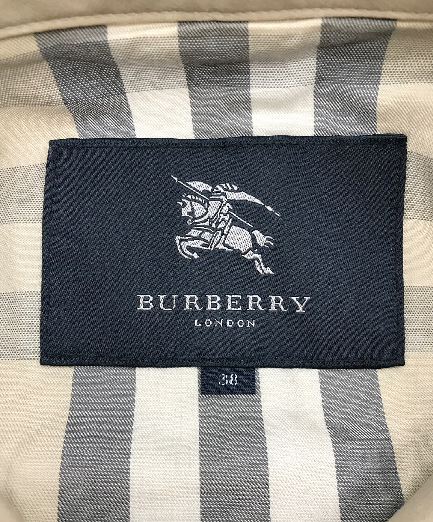 BURBERRY LONDON (バーバリー ロンドン) ステンカラーミドルコート ベージュ サイズ:38