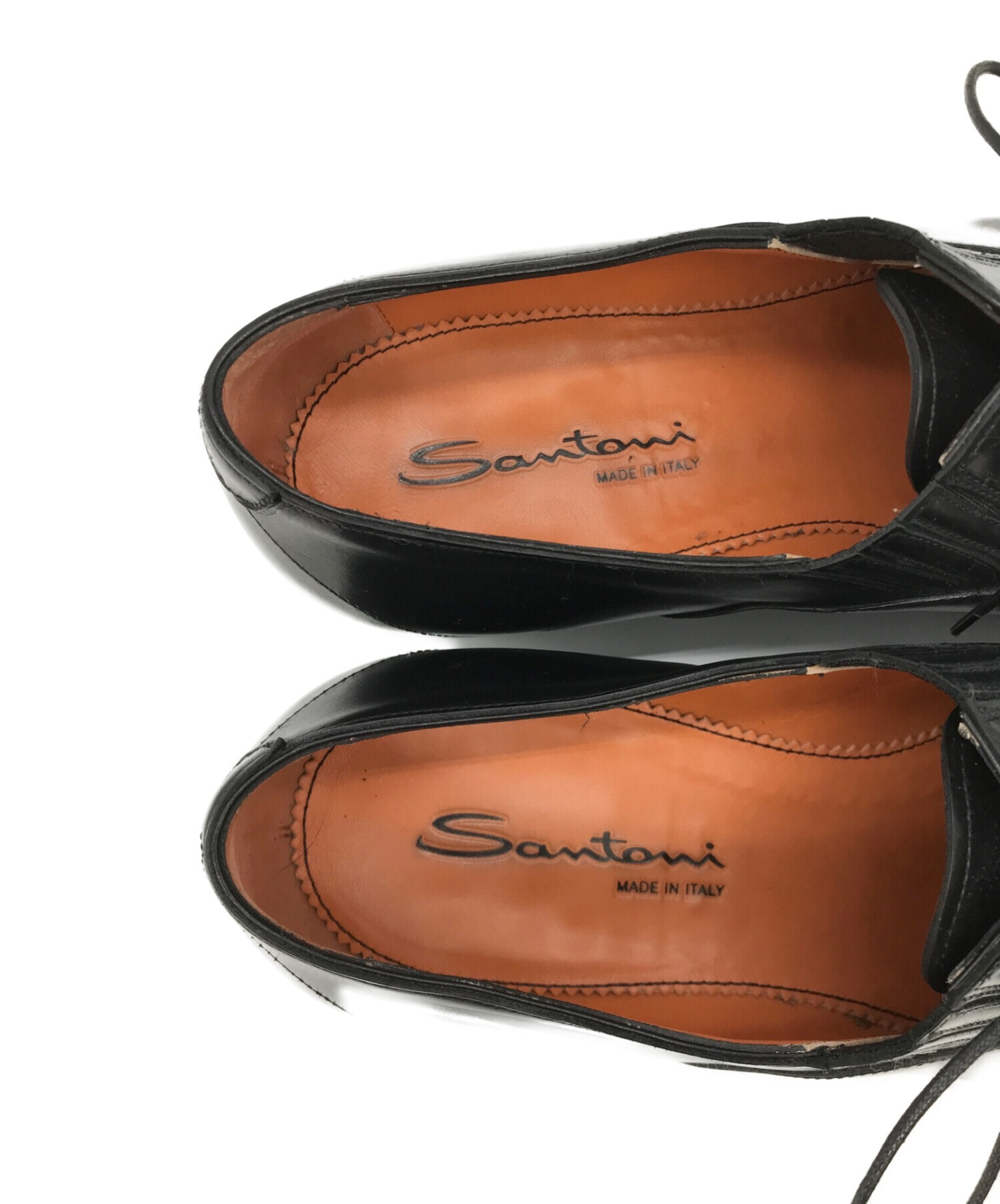 Santoni (サントーニ) ホールカットドレスシューズ ブラック サイズ:7 1/2