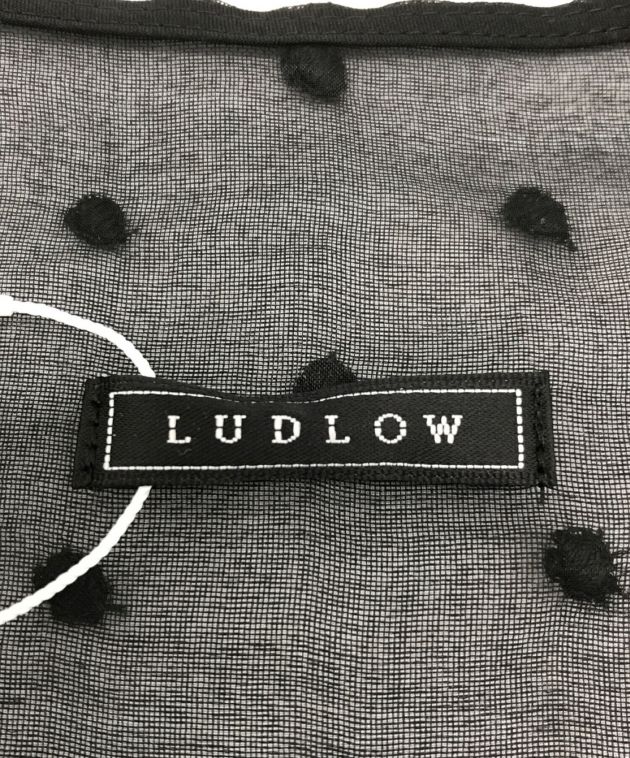 LUDLOW (ラドロー) シアーシルクブラウス ブラック サイズ:1