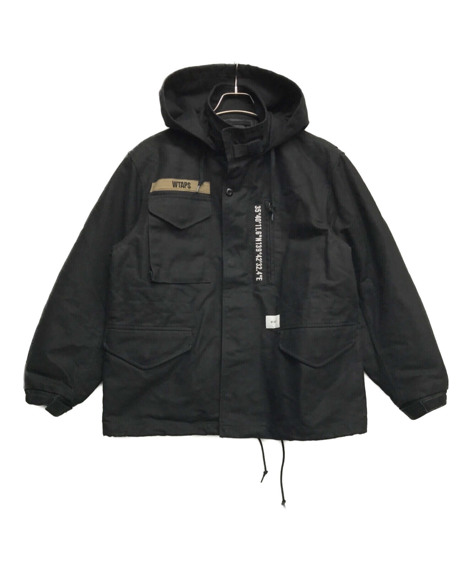 WTAPS (ダブルタップス) ダブルエスエフエムコットンツイルジャケットM-65 ブラック サイズ:X01