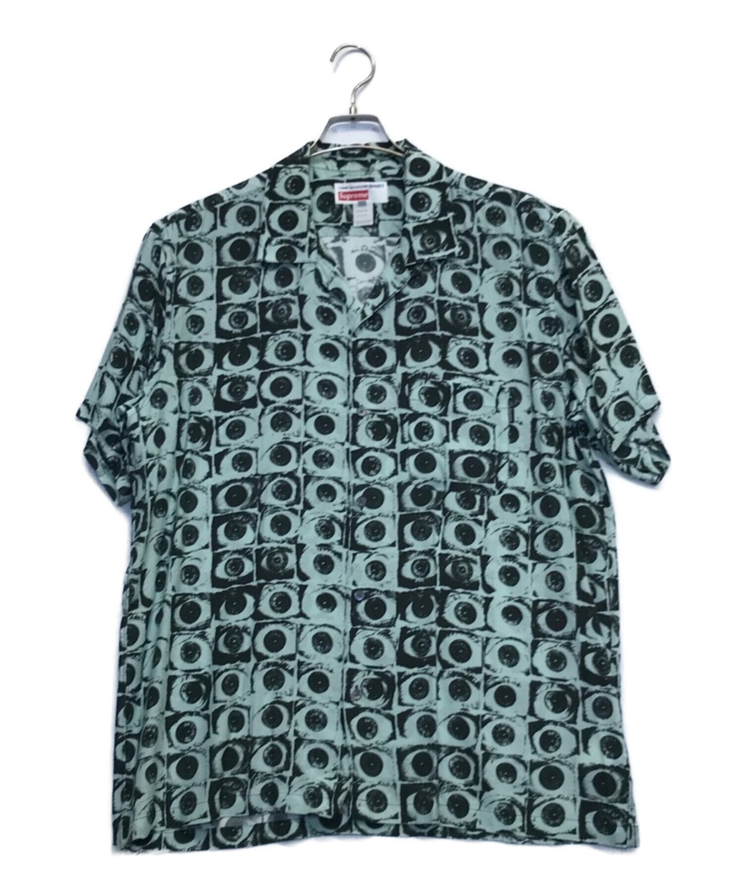 COMME des GARCONS SHIRT (コムデギャルソンシャツ) SUPREME (シュプリーム) コラボレーヨン半袖シャツ グリーン  サイズ:X