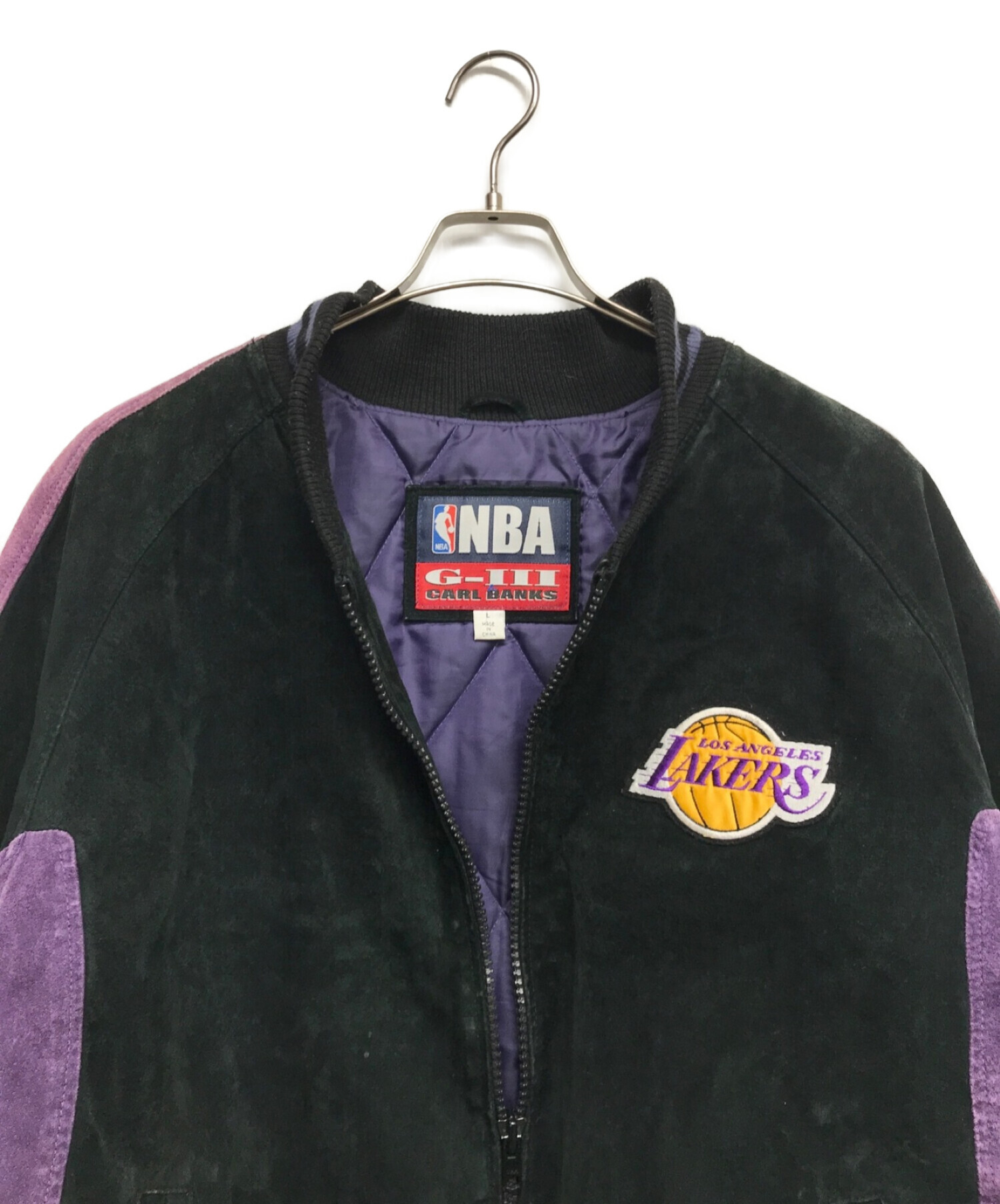 NBA (エヌビーエー) 90’sG-IIIスウェードスタジャン パープル サイズ:L