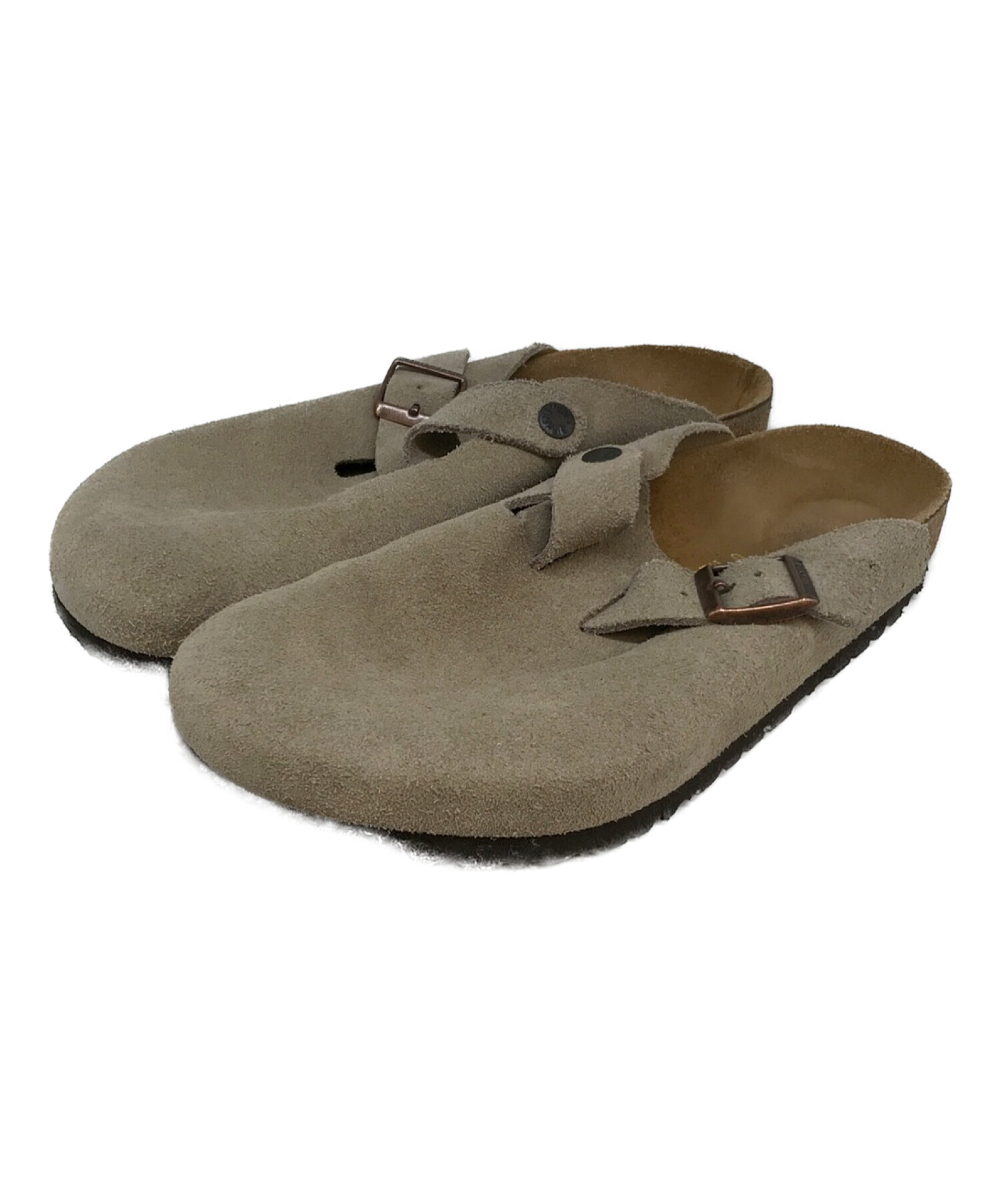 BIRKENSTOCK (ビルケンシュトック) スウェードボストン ベージュ サイズ:42(27)