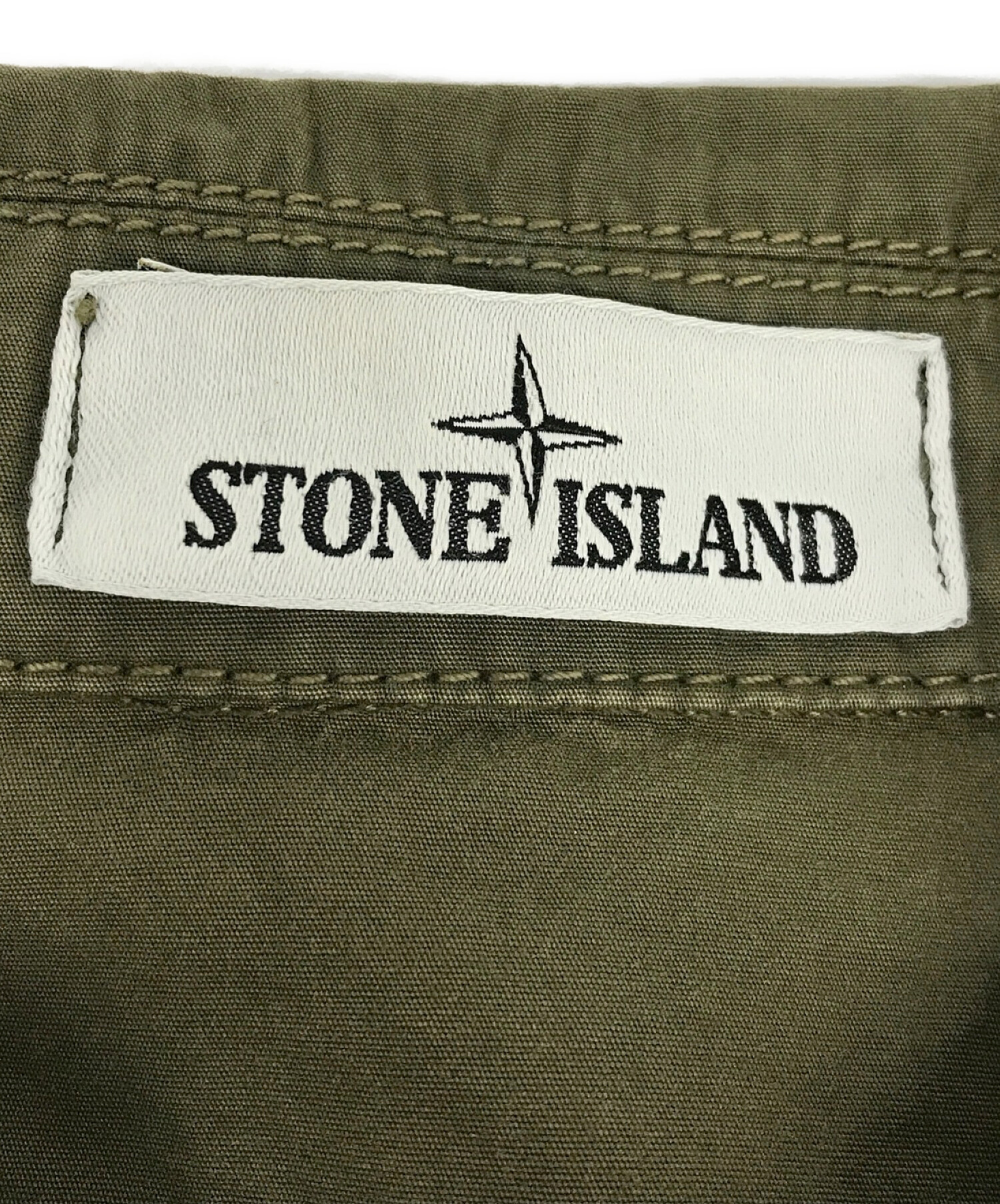STONE ISLAND (ストーンアイランド) コットン OLD加工 フライトジャケット グリーン サイズ:M