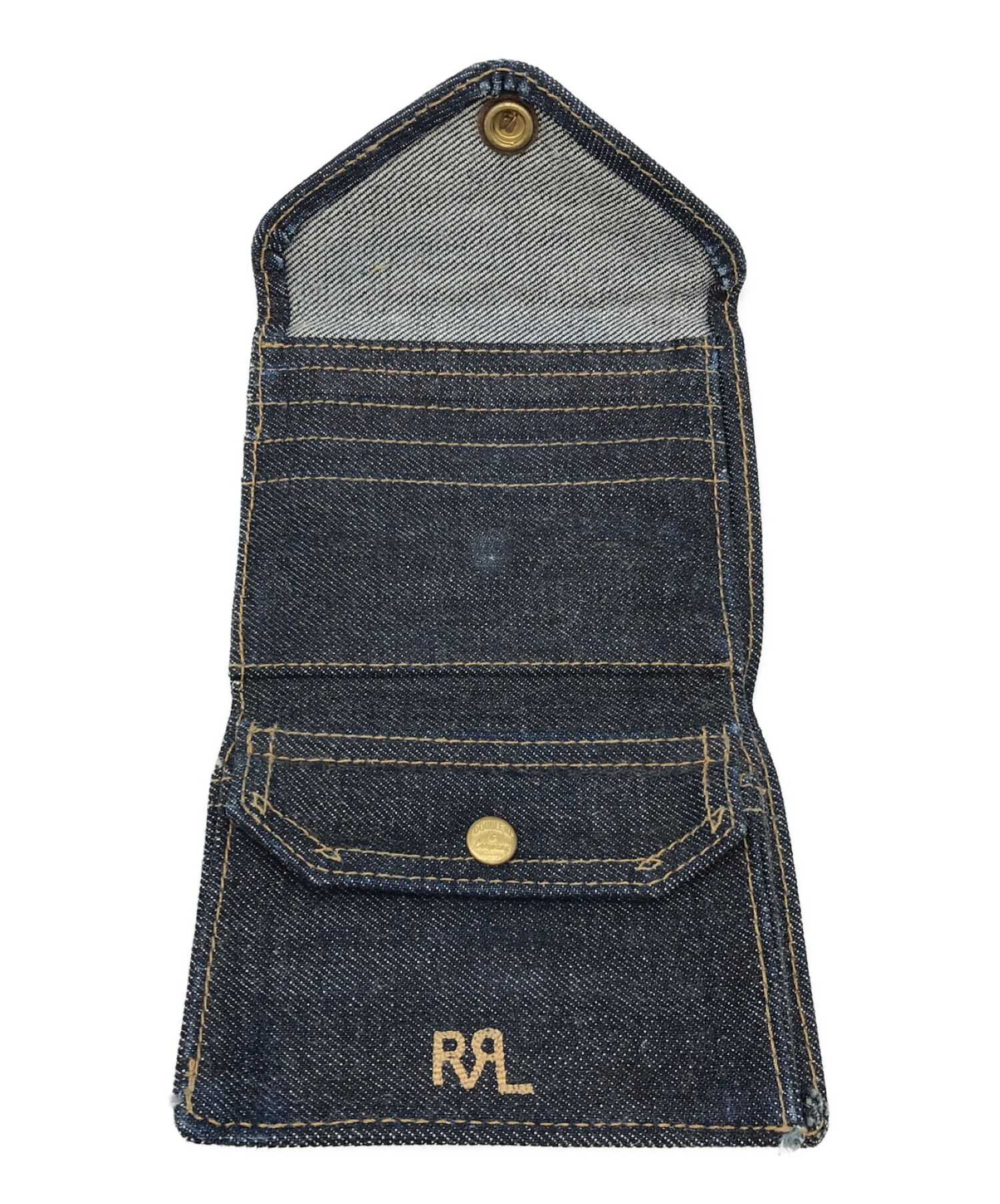 RRL (ダブルアールエル) デニム2つ折り財布 インディゴ