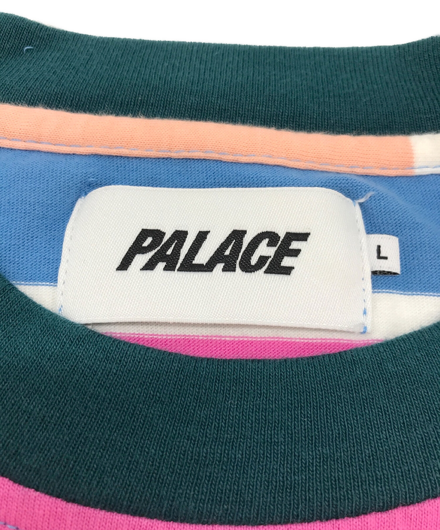 PALACE (パレス) ボーダーTシャツ マルチカラー サイズ:L