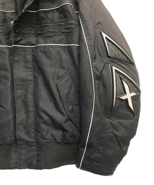 BALENCIAGA (バレンシアガ) ロゴワイドスリーブボンバージャケット ブラック サイズ:44