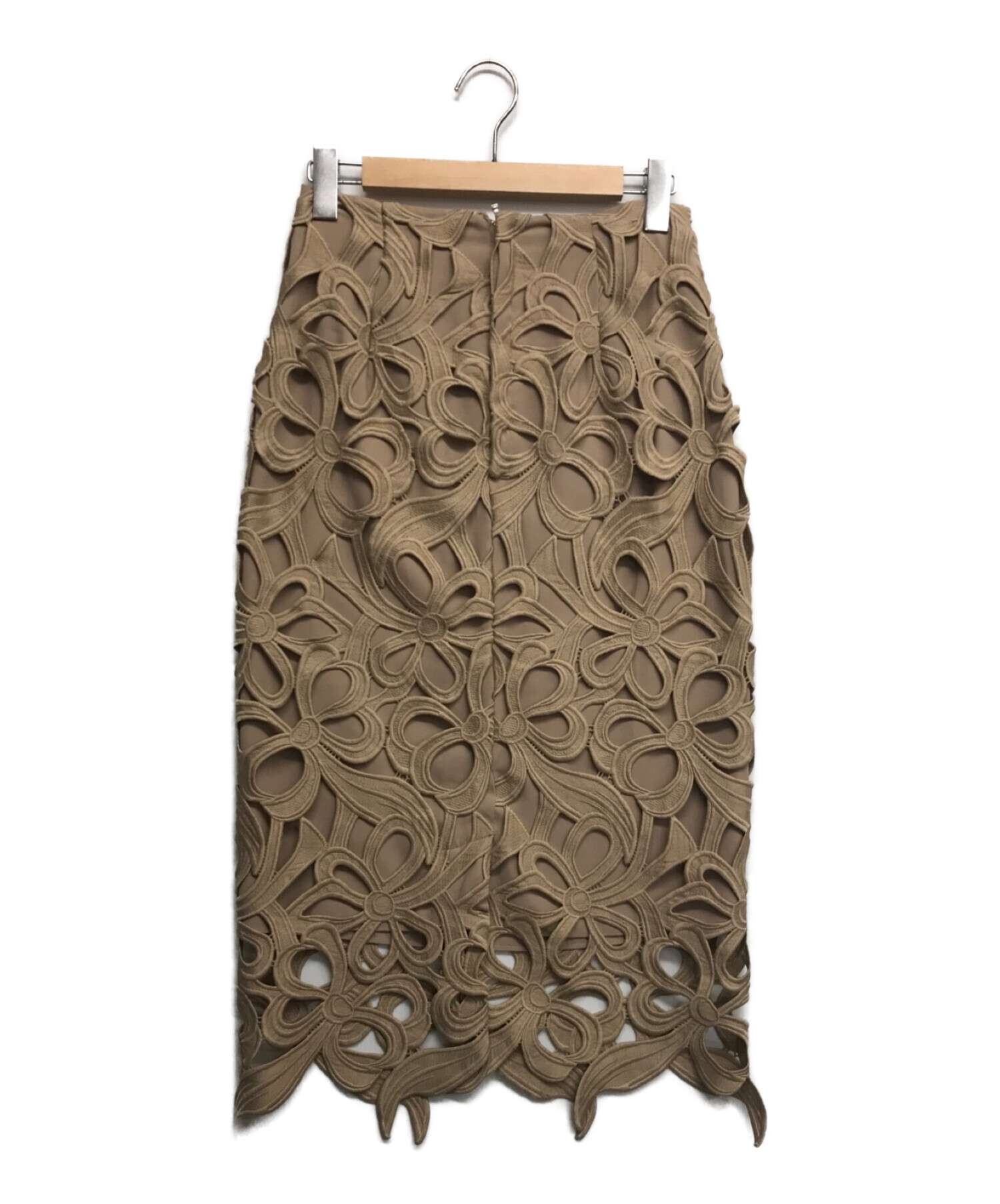 CELFORD (セルフォード) オリジナルリボンレーススカート ベージュ サイズ:M
