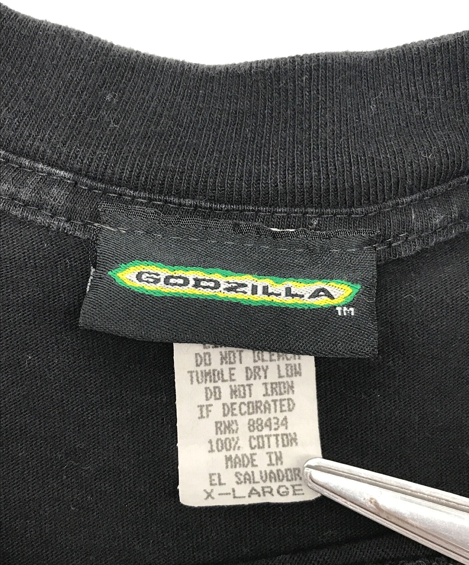 中古・古着通販】GODZILLA (ゴジラ) プリント半袖Tシャツ ブラック