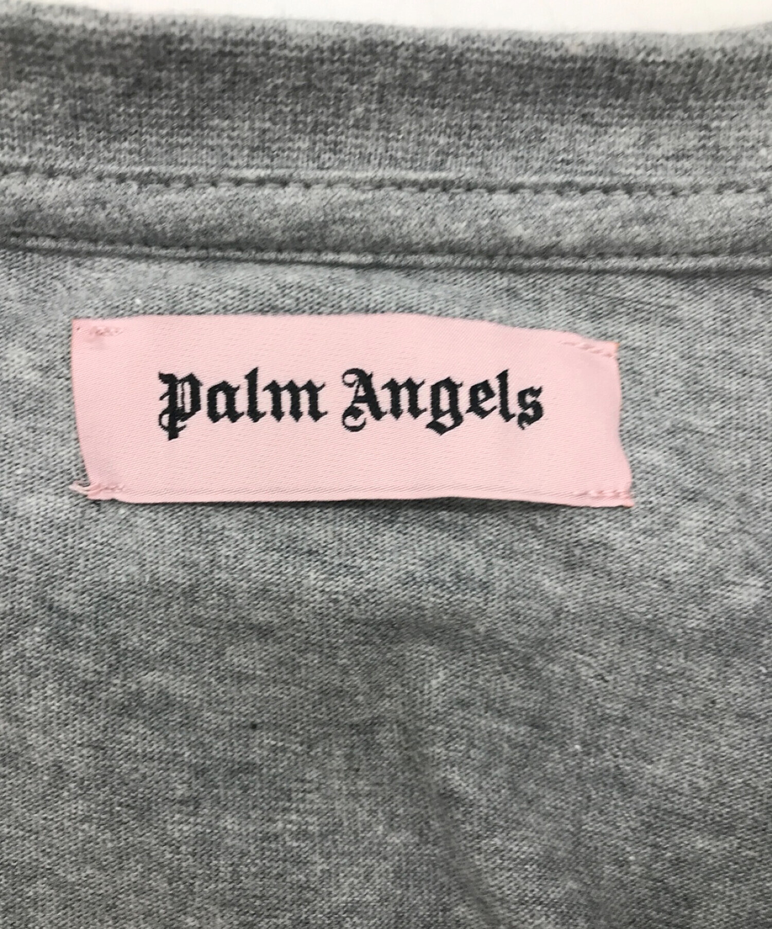 Palm Angels (パーム エンジェルス) プリントTシャツ グレー サイズ:L