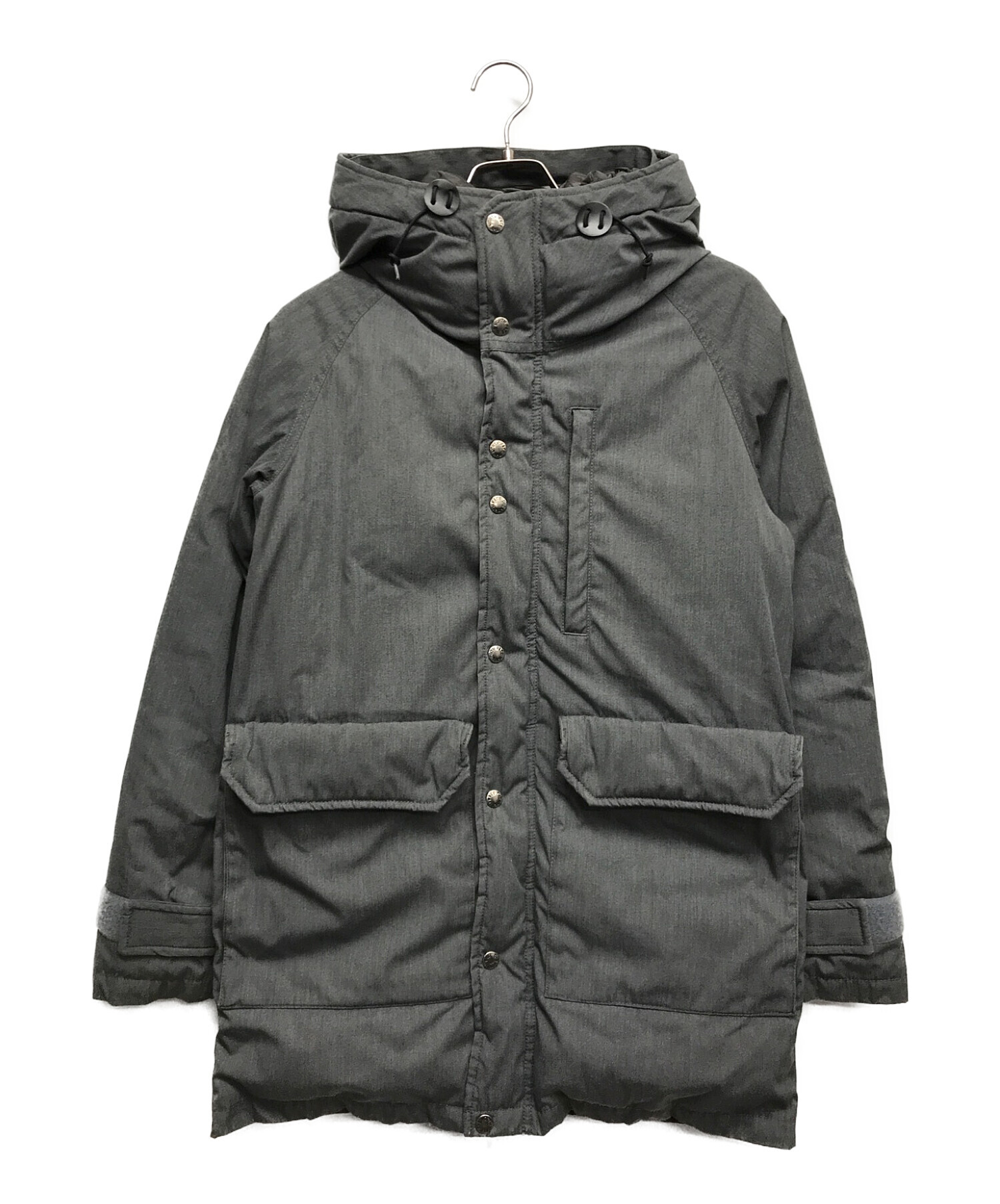 THE NORTHFACE PURPLELABEL (ザ・ノースフェイス パープルレーベル) 65/35 ロングセロー ダウン コート グレー  サイズ:S